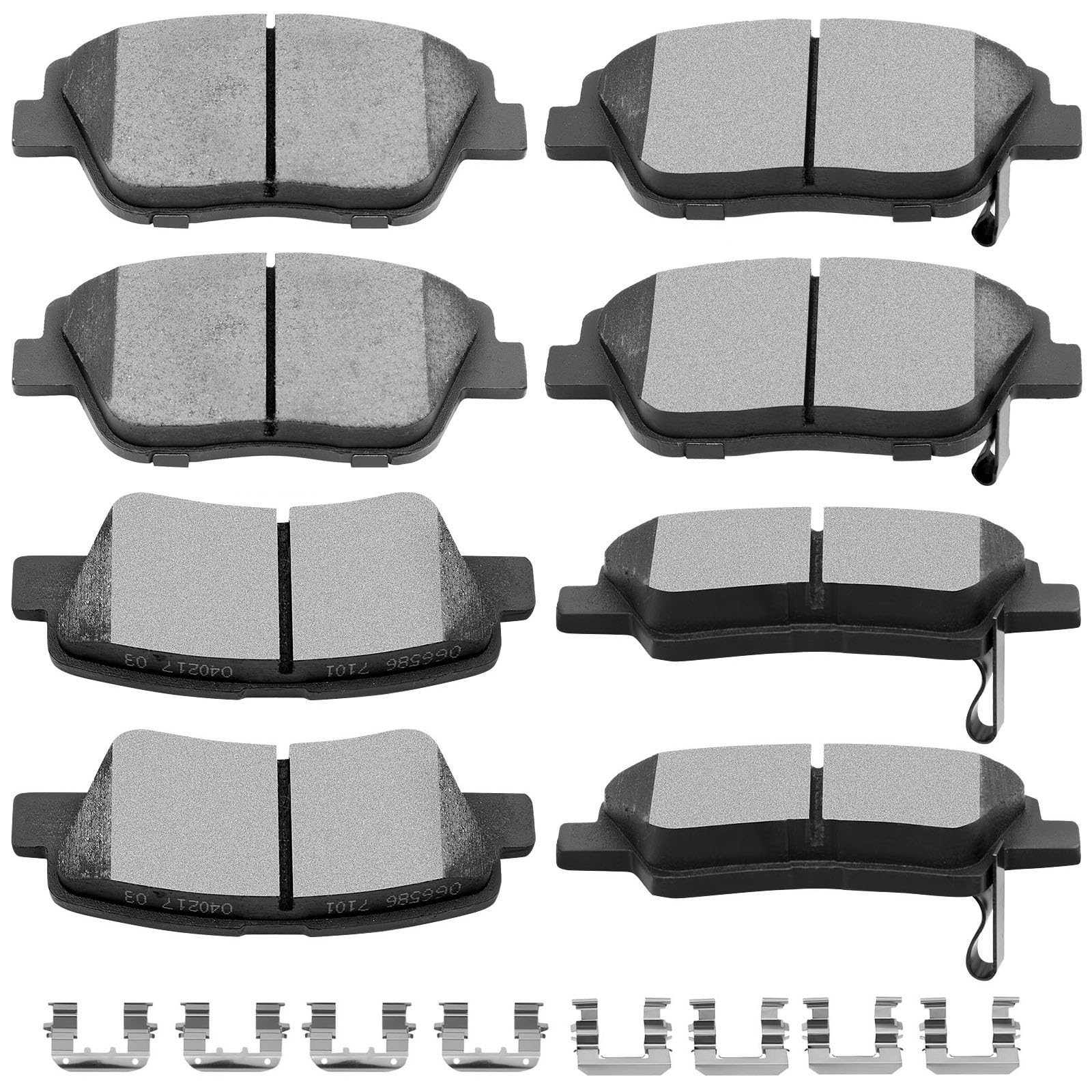 Scitoo D1444 D1445 Front Rear Ceramic Brake Pads Sets Fit For Hyundai Sonata 2011-2014,For Kia Optima 2011-2014