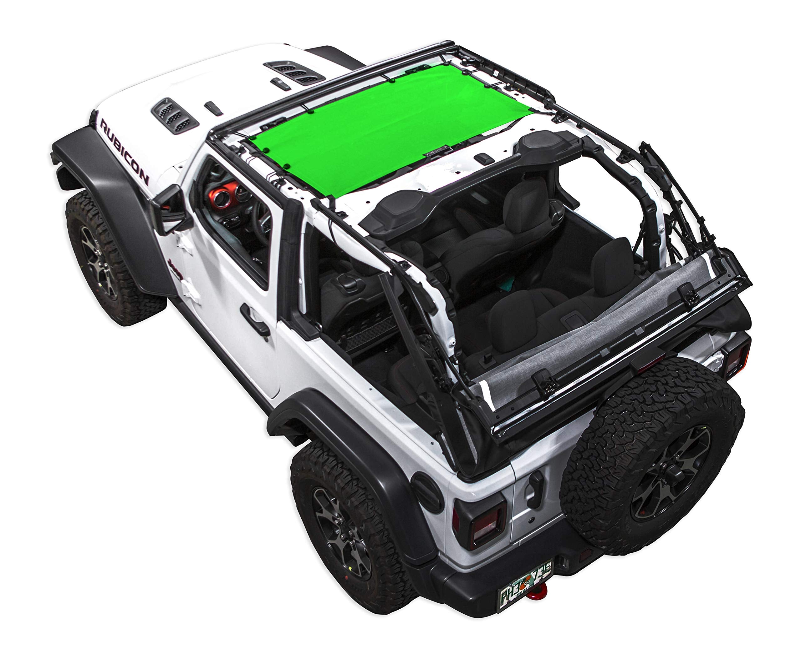 Spiderwebshade Jlkini Bikini Mesh Sun Shade Top Compatible With Jeep Wrangler Jl 2018 Until Current Made In The Usa In Green