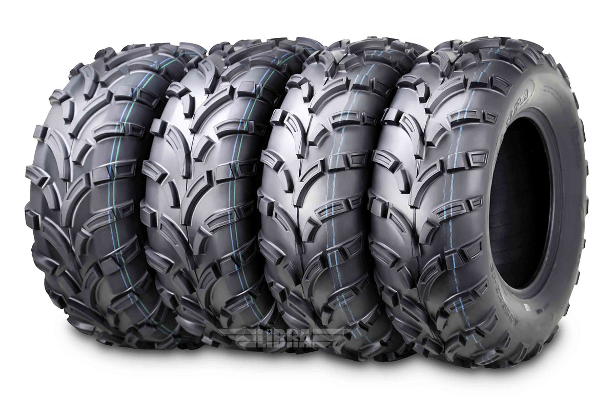 Wanda Set Of 4 Atv/Utv Tires 26X9-12 Front & 26X10-12 Rear /6Pr P373-10257/10259