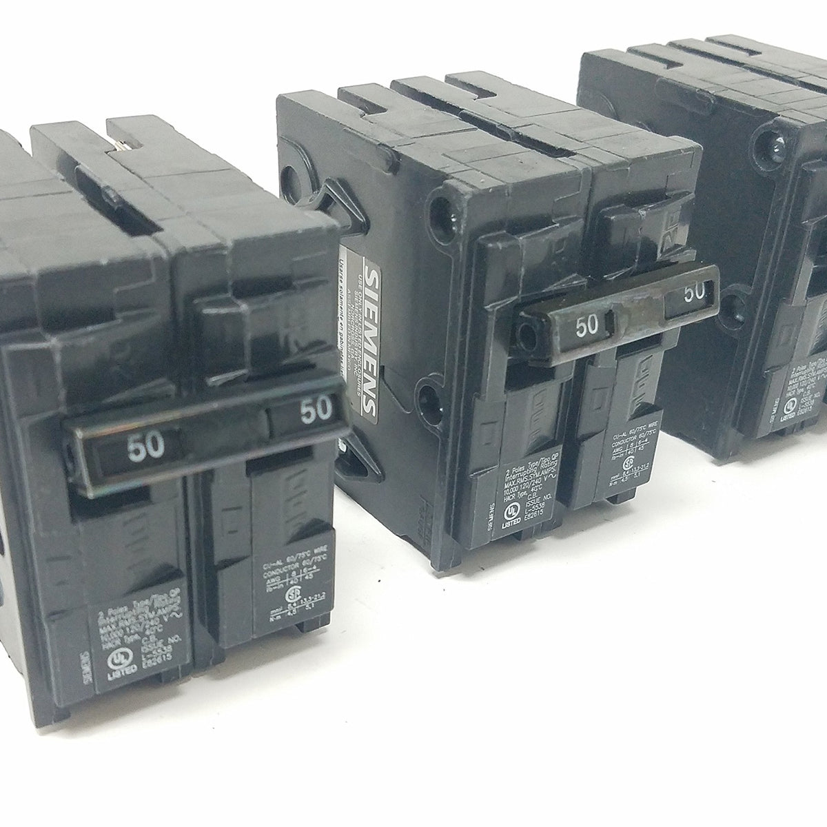 Siemens Q250_3PK 50 Amp Double Pole Type QP Circuit Breaker (Pack of 3) WBIASB079T16H1F
