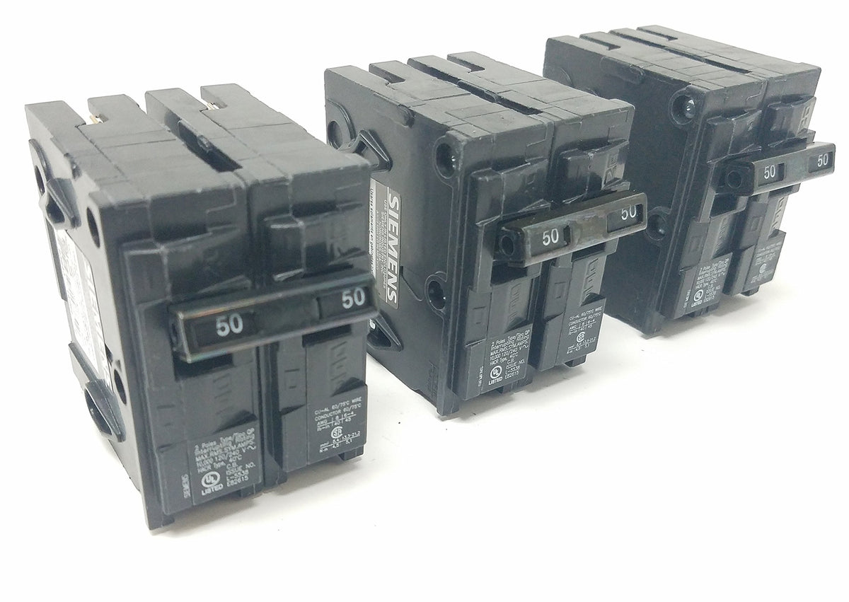 Siemens Q250_3PK 50 Amp Double Pole Type QP Circuit Breaker (Pack of 3)