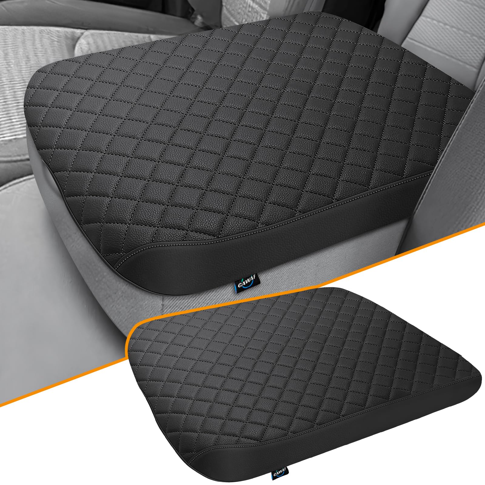 GAWAF Center Console Cover Fit for 2002-2012 Ram 1500 2500 3500 Jump Seat Console, Comfortable Armrest Cover Protector Customize