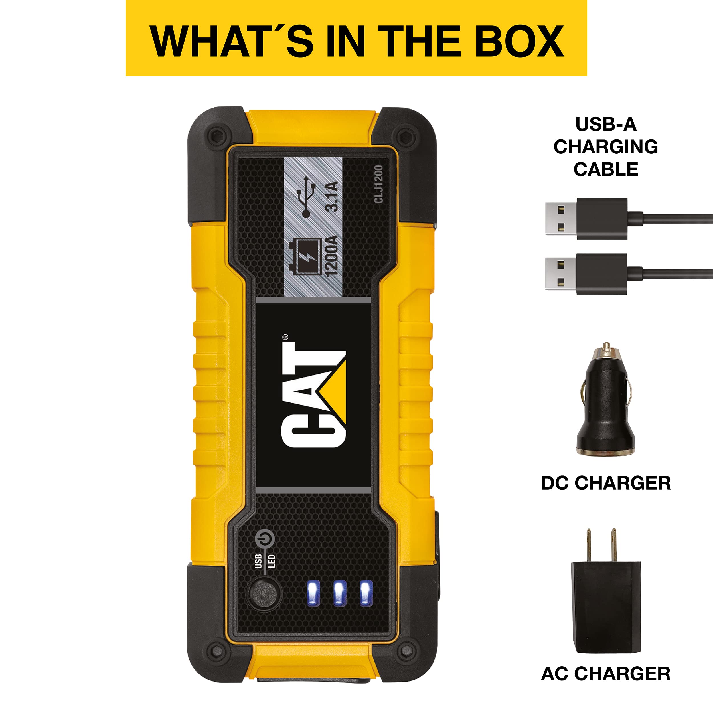 Cat CLJ1200 1,200-Peak Amp Li-Ion Jump Starter