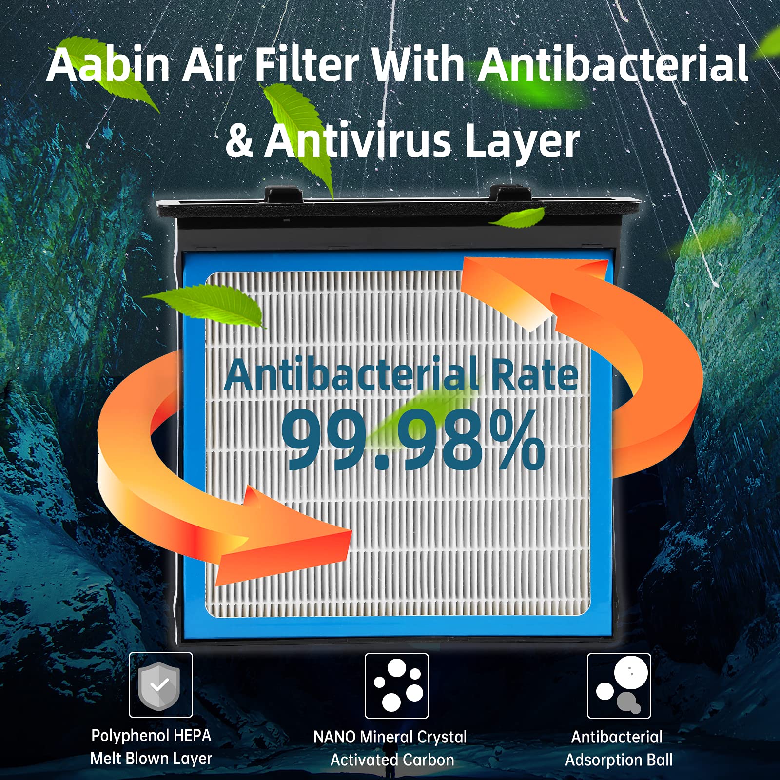 Karcoca Cf10930 Cabin Air Filter Hepa Air Conditioner With Activated Carbon Replacement Cabin Air Filter Accessories Compatible With Subaru Crosstrek Impreza Wrx Impreza Xv 2008-2011 2012 2013-2021