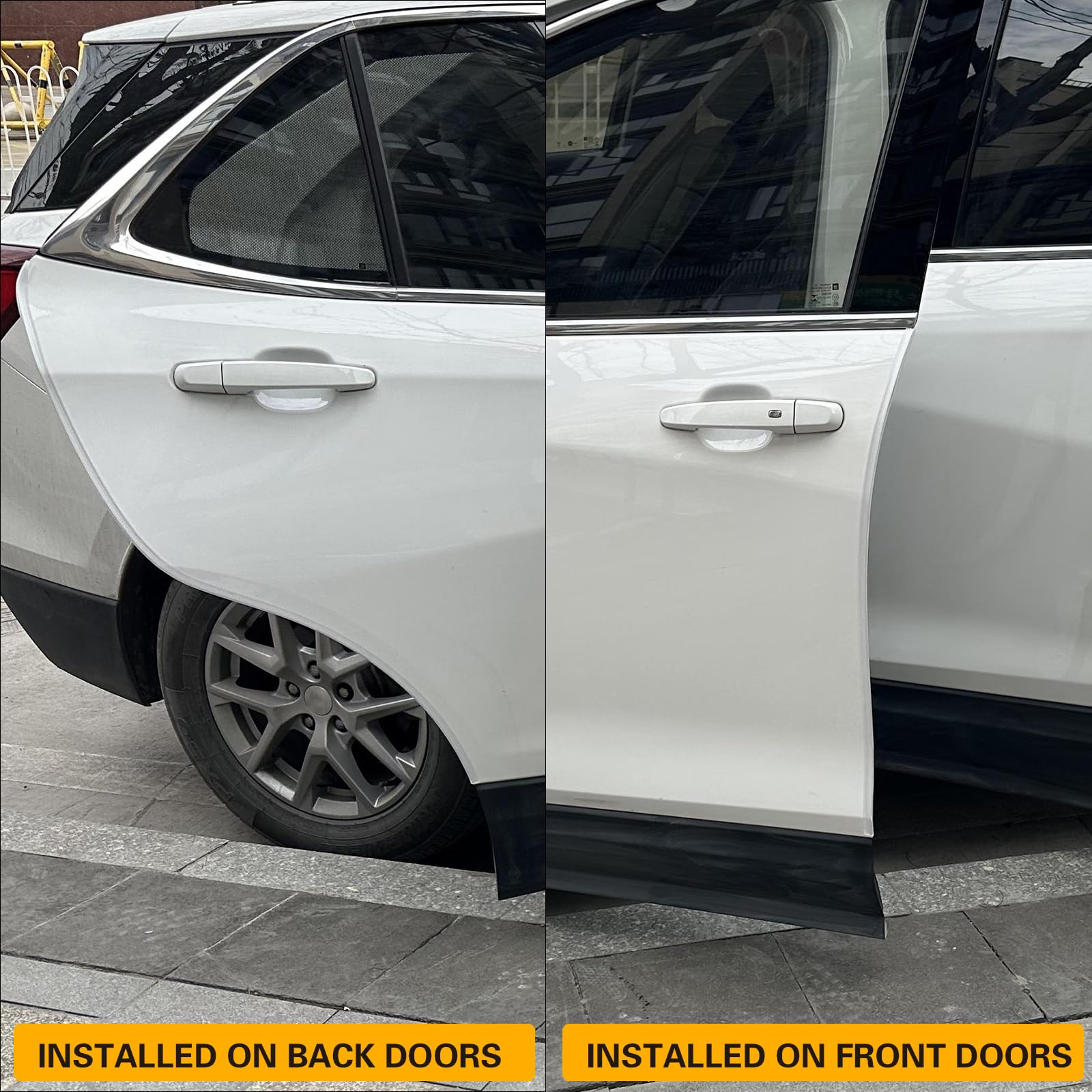 Winunite 32.8Ft(10M) Car Door Edge Guards Clear, Fit Most Vehicles, Self-Adhesive Pvc, U-Shaped Automotive Trim Transparent Car