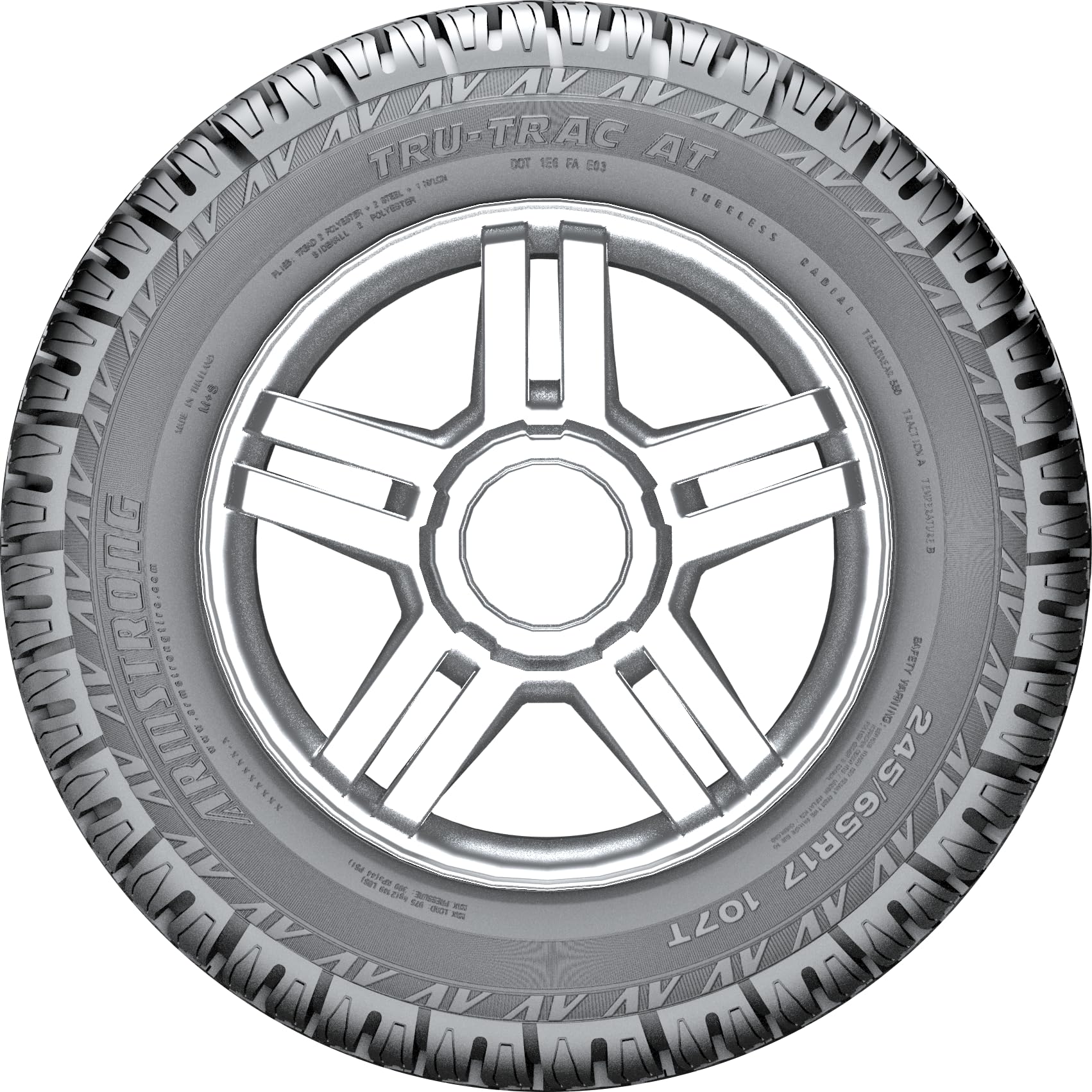 Armstrong Tru-Trac AT All-Terrain Off Road Tire For Truck/SUVs 225/65R17 106H