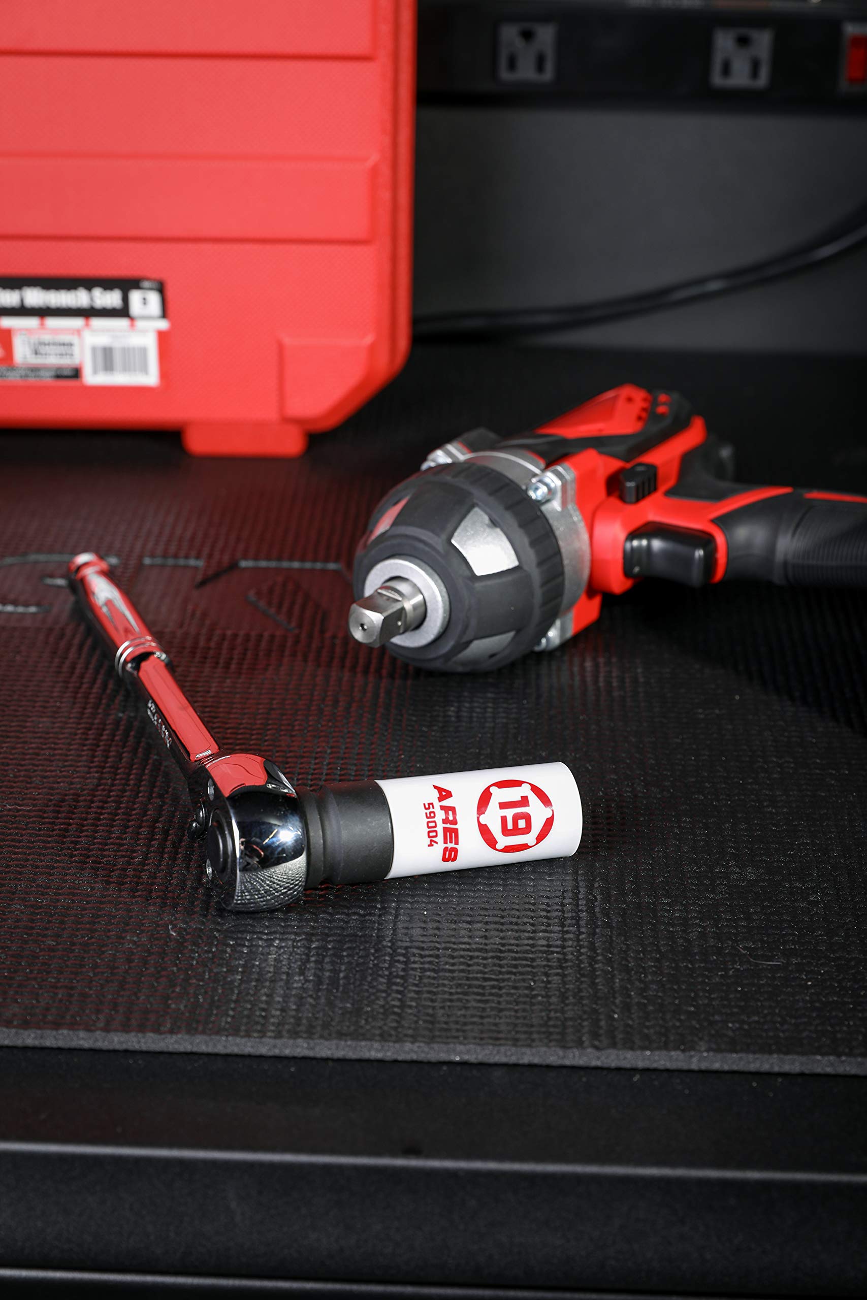 Ares 59004-19Mm 1/2-Inch Drive Non-Marring Impact Lug Nut Socket - Protective Sleeve Prevents Damage To Custom Rims & Lug Nuts -