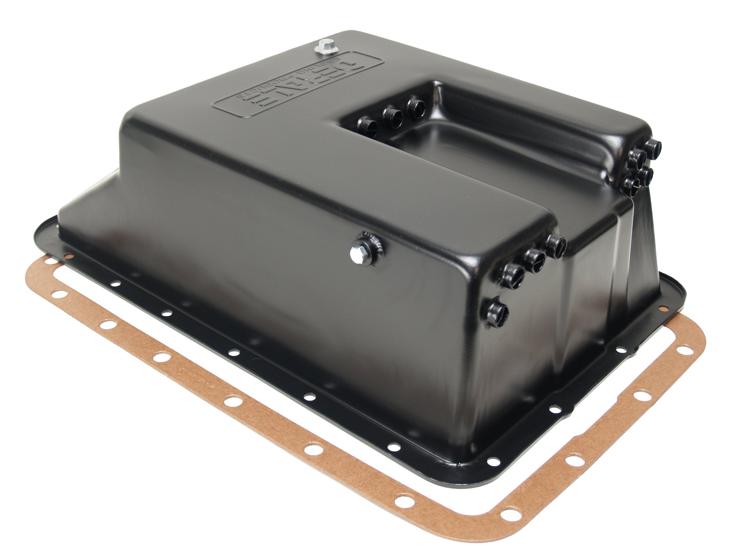 Transmission Depot Derale 14208 Transmission Cooling Pan For Ford E4Od, 4R100, 5R110 And 5R110W, Black