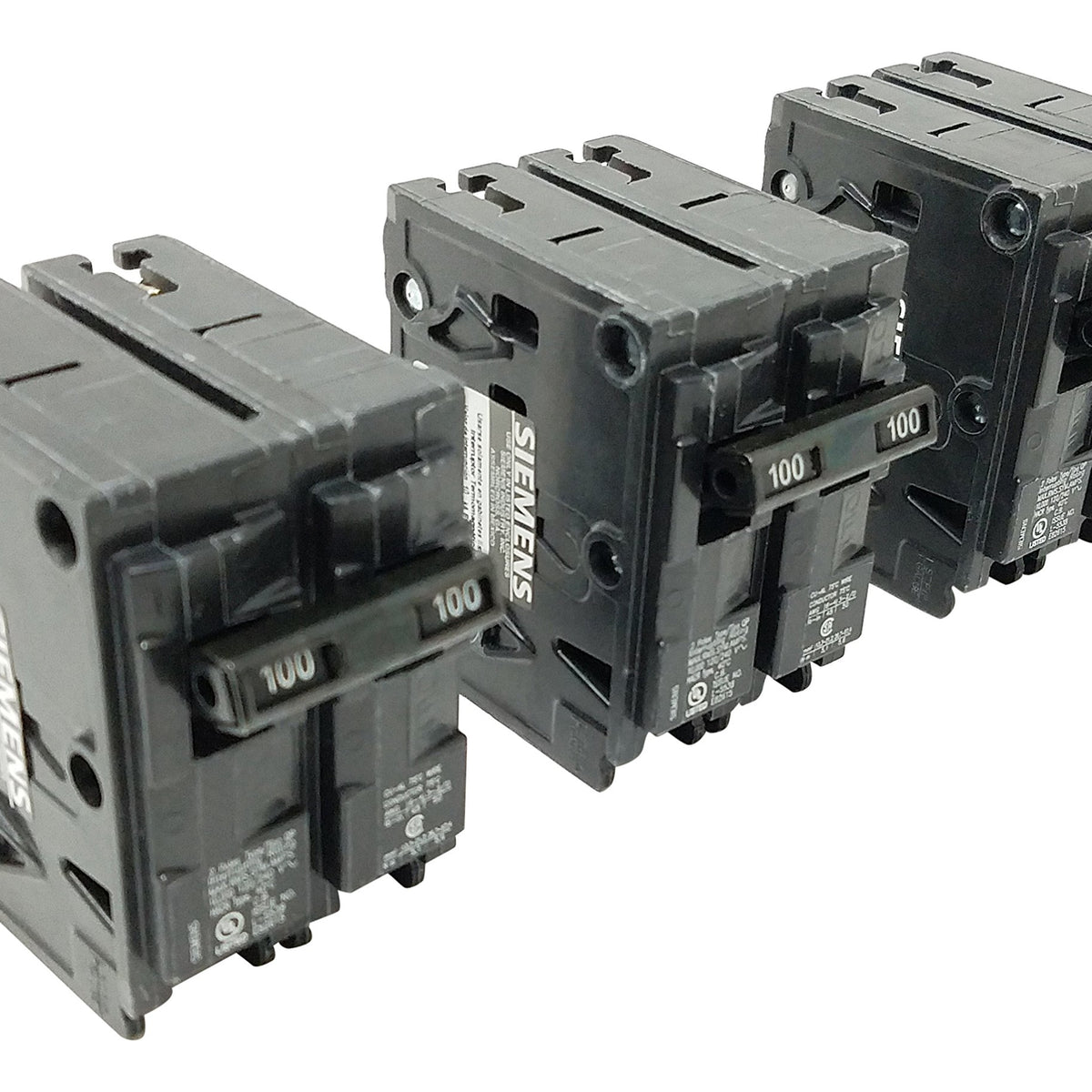 Siemens Q2100_3PK 100 Amp Double Pole Type QP Circuit Breaker (Pack of 3)