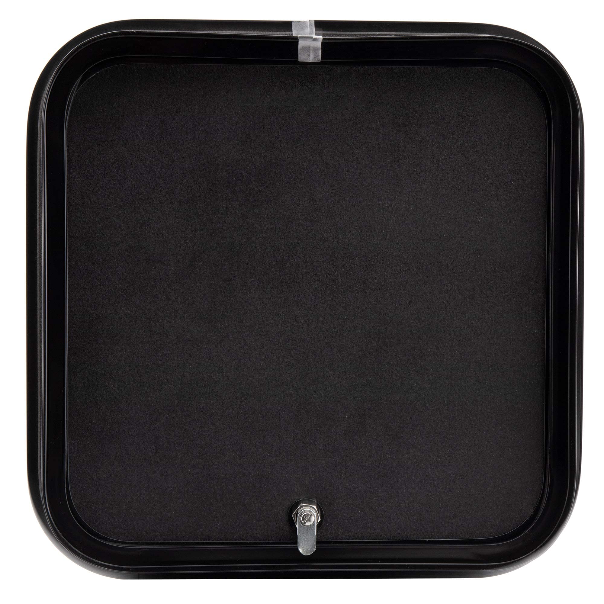 RecPro RV Baggage Door | Rounded Corners | Camper | Compartment Door | Black Fiberglass (18 H x 18 W) | Made in America