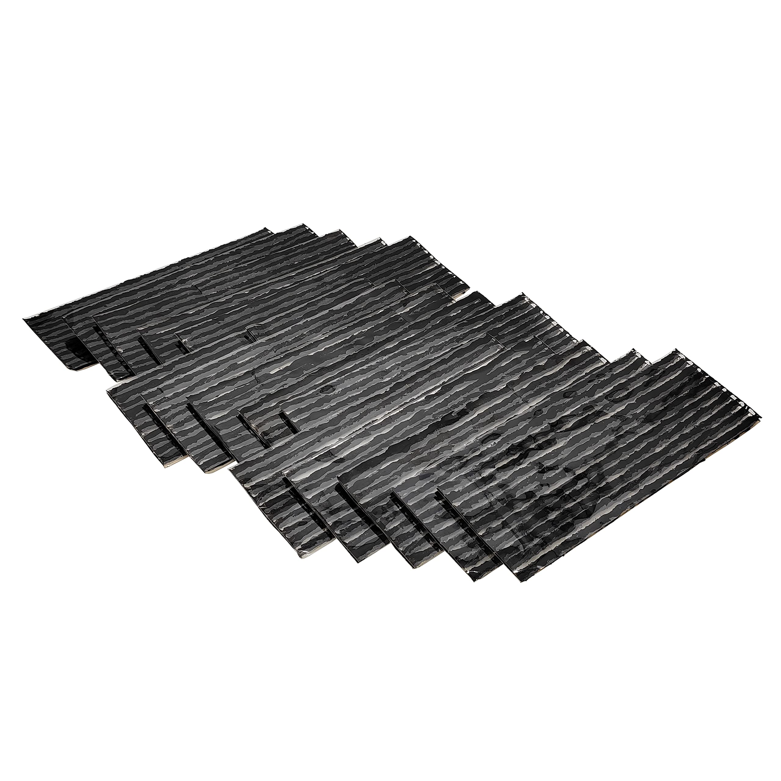 Zerint Ts-235D150 Tire Repair Strings 150Pcs, Tire Repair Plugs 200 X 3.5 Mm / 8'' X 0.14'' Thin Black Rubber Strips For Car, Bi