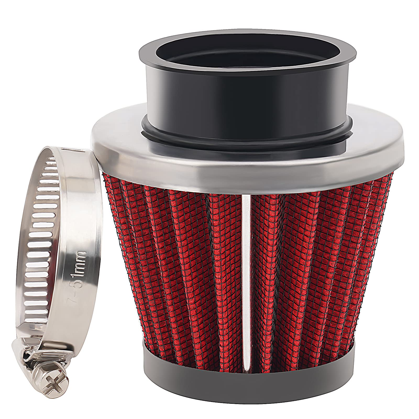 Ahl Red 42Mm Warehouse Performance Air Filter Pod / 150Cc-250Cc Motorcycle Scooter Atv Dirt Bike(1Pc)