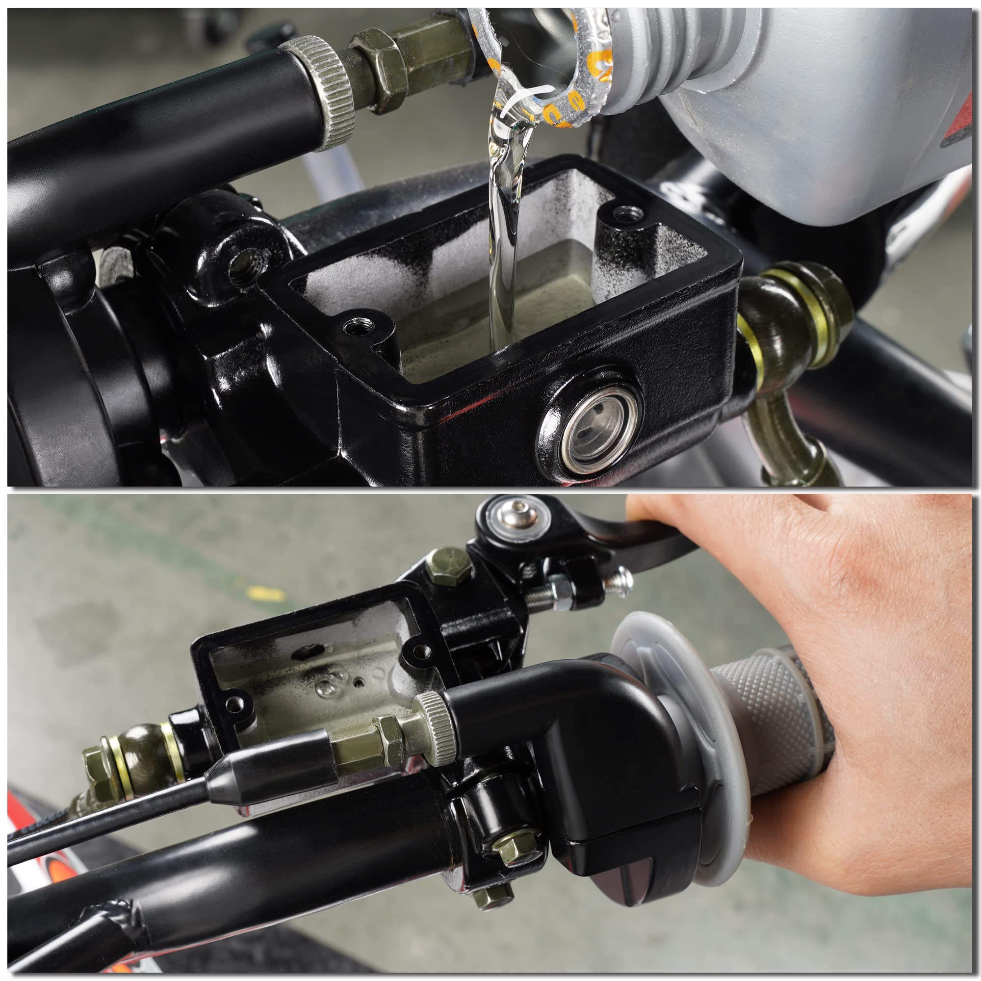 Weiyingsi Xr50 Crf50 Folding Clutch Lever Perch And Brake Master Cylinder Kit 7/8'' Handle Bar Motorcycle Dirtbike Pit Bike Univ