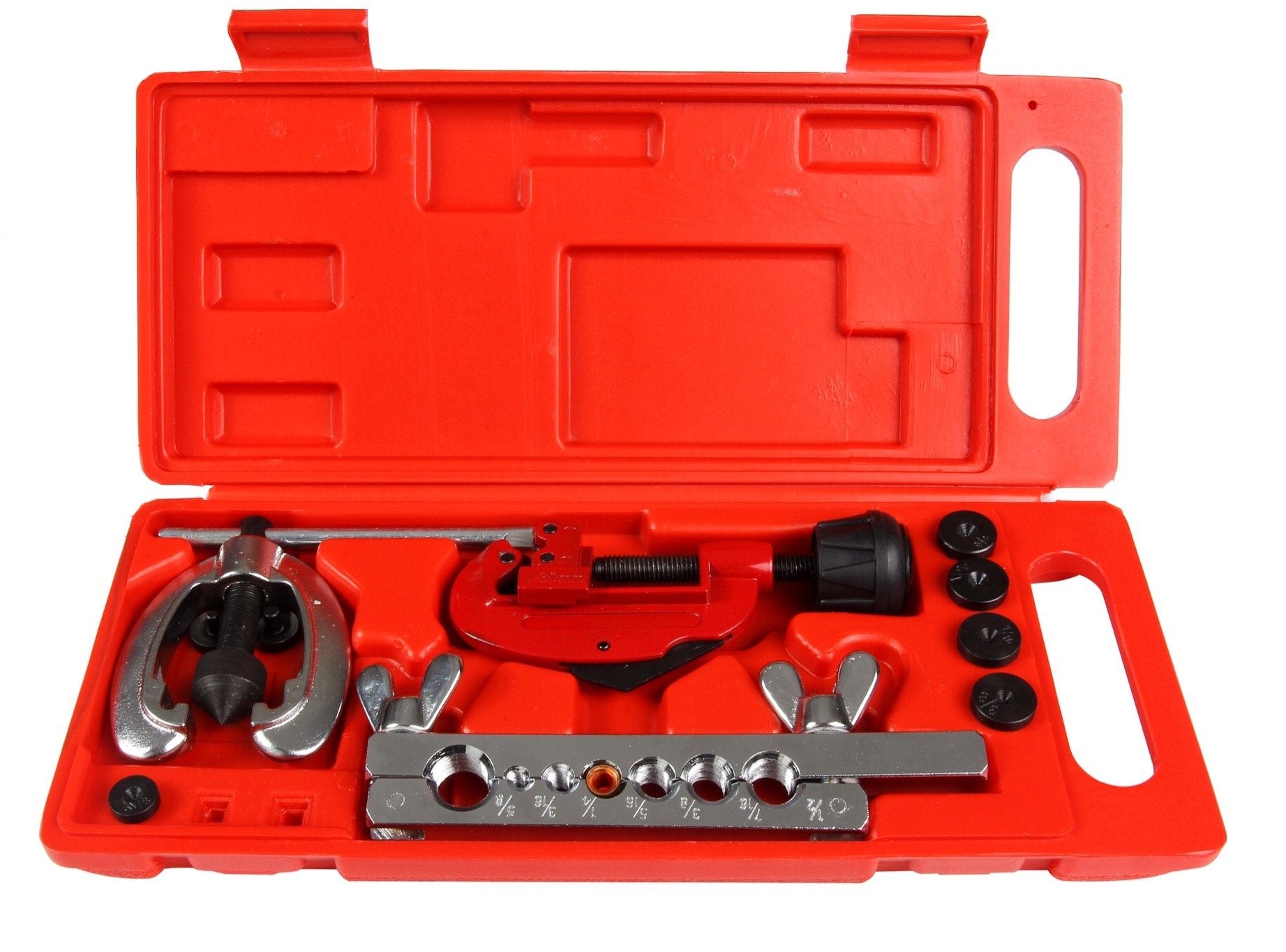 Shankly Double Flaring Tool Set Professional Grade Double Brake Flaring Tool Heavy Duty Brake Line Flaring Tool Kit and Swage To