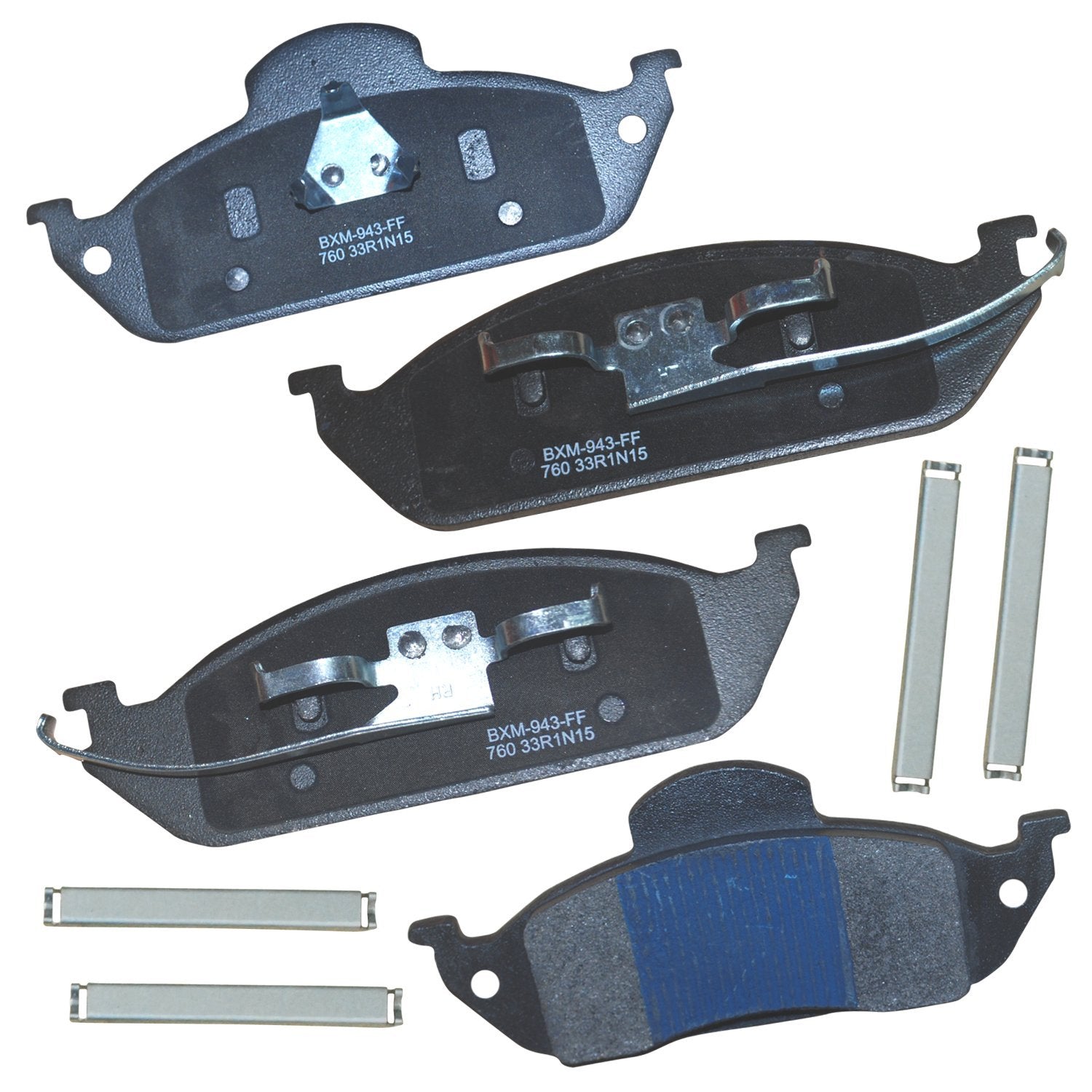Bendix Premium Sbm760 Semi-Metallic Front Brake Pads For Mercedes-Benz Ml320 2003-1998, Ml350 2005-2003, Ml430 1999-1998