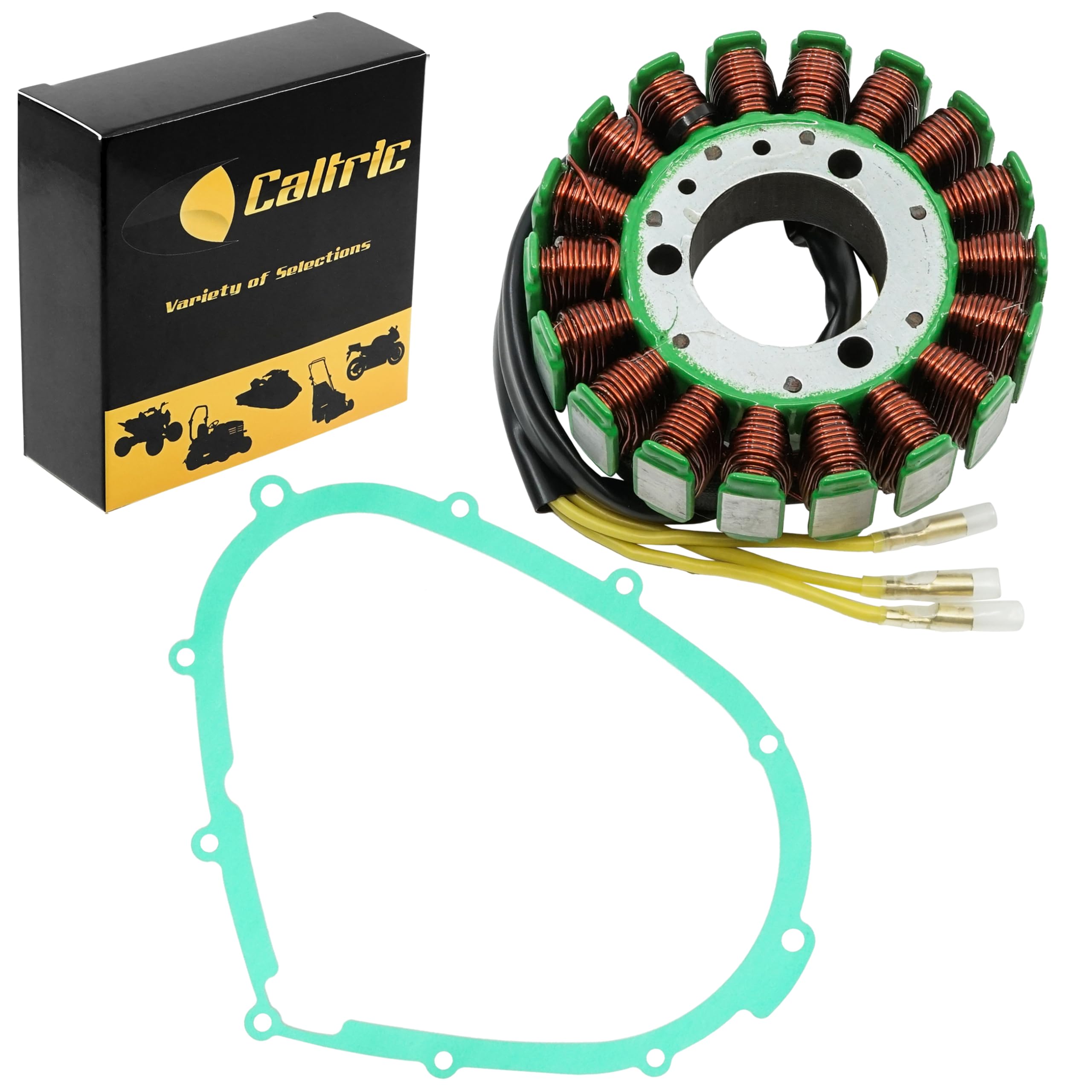 Caltric Stator and Gasket Compatible With Kawasaki 750 Vn750 Vn 750 Vulcan 1990-2006