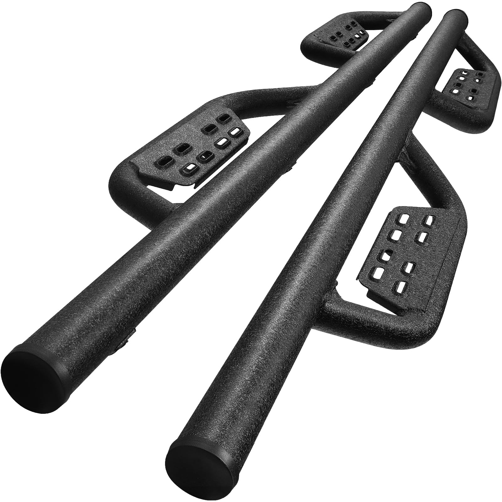 Smanow Running Boards Step Bars Compatible With 2021-2025 Ford Bronco 4 Door Suv. Black Side Steps Step Bars Rock Sliders. Truck Running Boards Made With Carbon Steel.