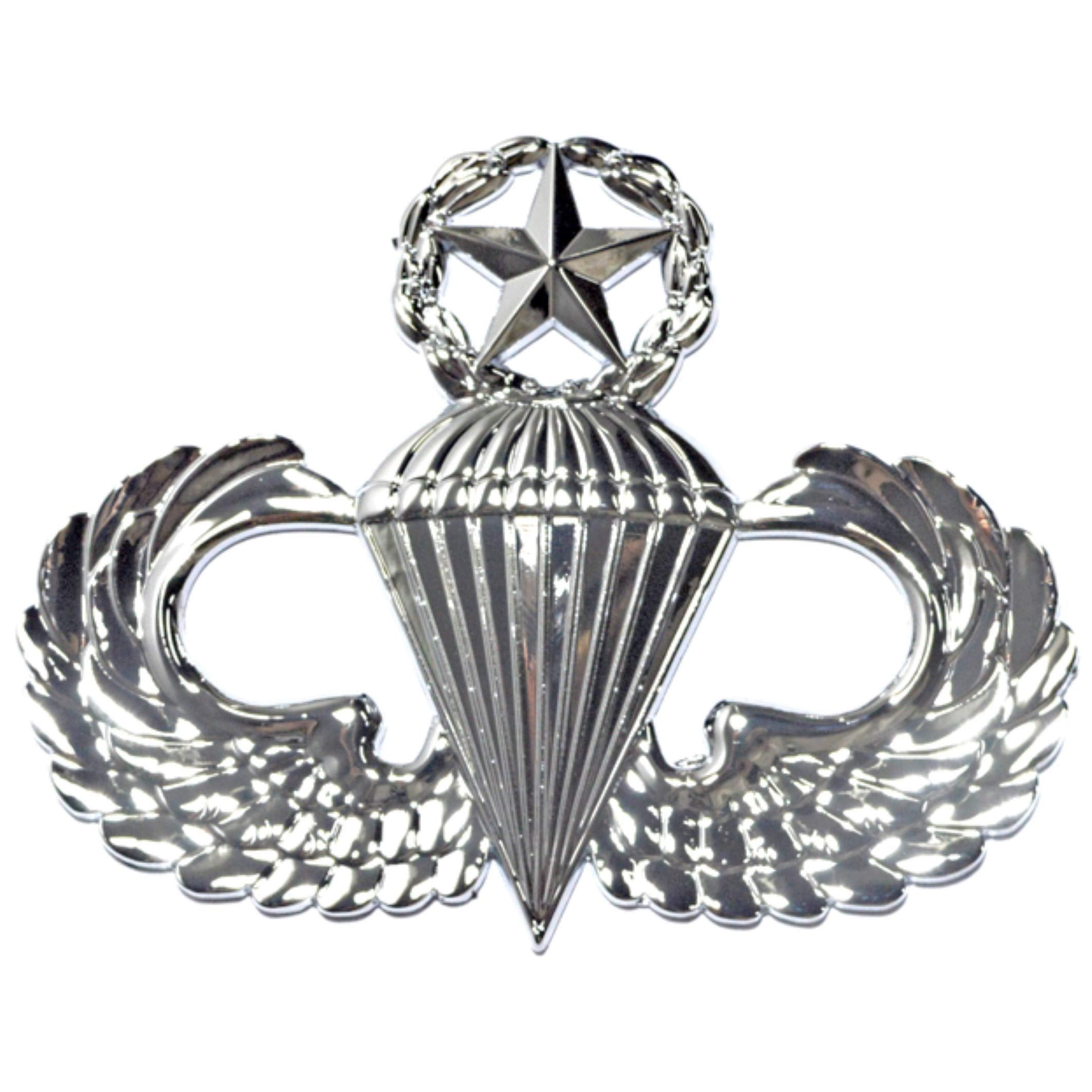 Army Master Parachutist Metal Decal Auto Emblem by Patriot Accessories - Durable, Eye-Catching Car Sticker for Military Enthusiasts