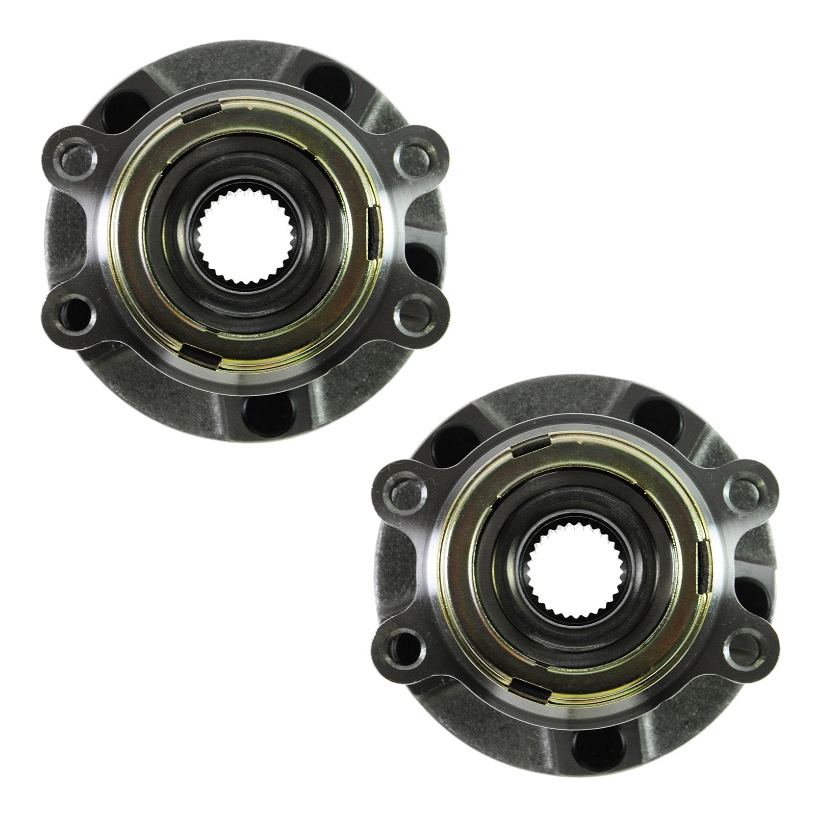 Trq Front Wheel Hub Bearings Assembly Set Compatible With 2007 Nissan Altima