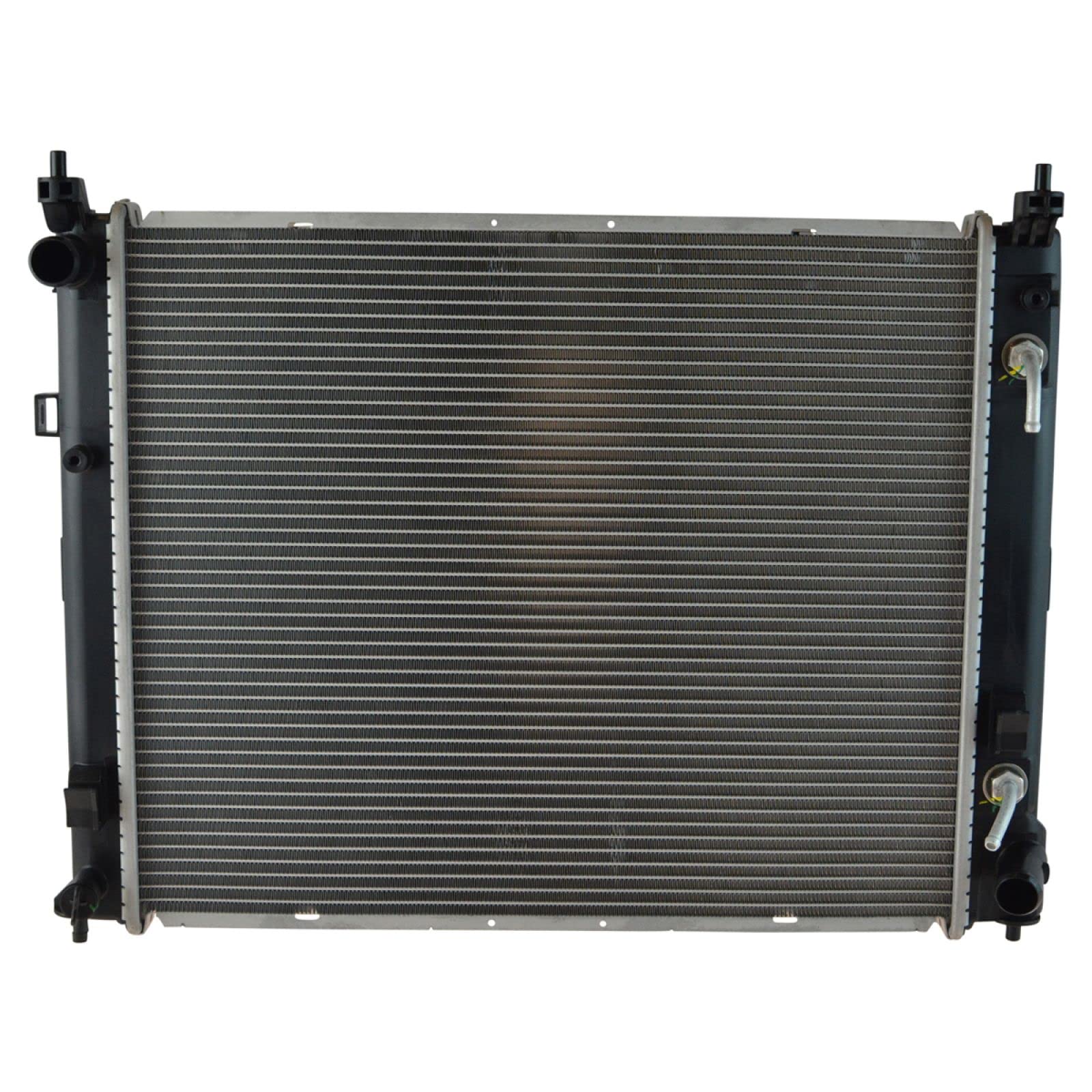 Trq Radiator Assembly Aluminum Core Compatible With 13-19 Nissan Versa 14-19 Versa Note Cu13260 Cu13261 Ni3010222