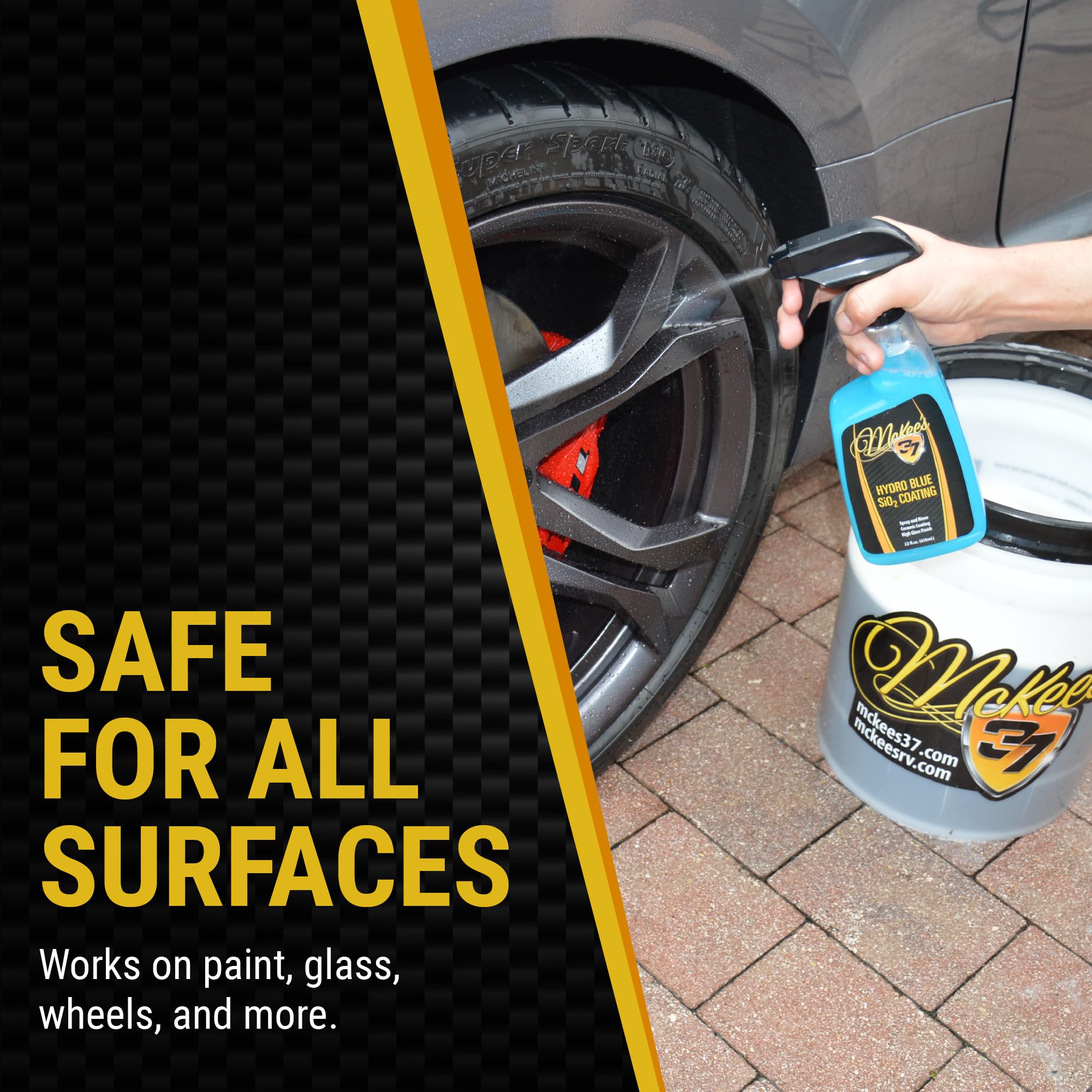 Mckee'S 37 - Hydro Blue Sio2 Coating | Ceramic Coating For Cars, Easy Protection & Shine Spray For Paint, Glass, Wheels, Chrome