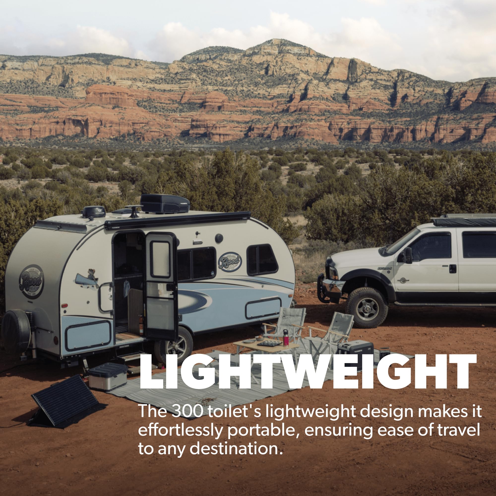 Dometic 300 Series Standard Height Toilet, Bone