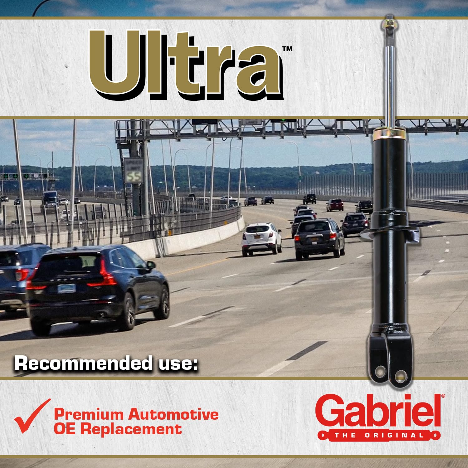 Gabriel G51727 Ultra Rear Strut For 00-01 Infiniti I30, 02-04 Infiniti I35; 00-03 Nissan Maxima (1 Pack)