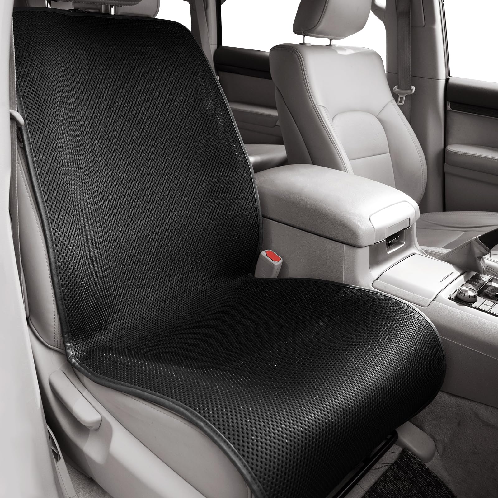 KINGLETING Cool Seat Cushion, Breathable Car Seat Cushion Universal Fit for Most for Auto SUV Truck, Non-Slip Seat Protector (L)