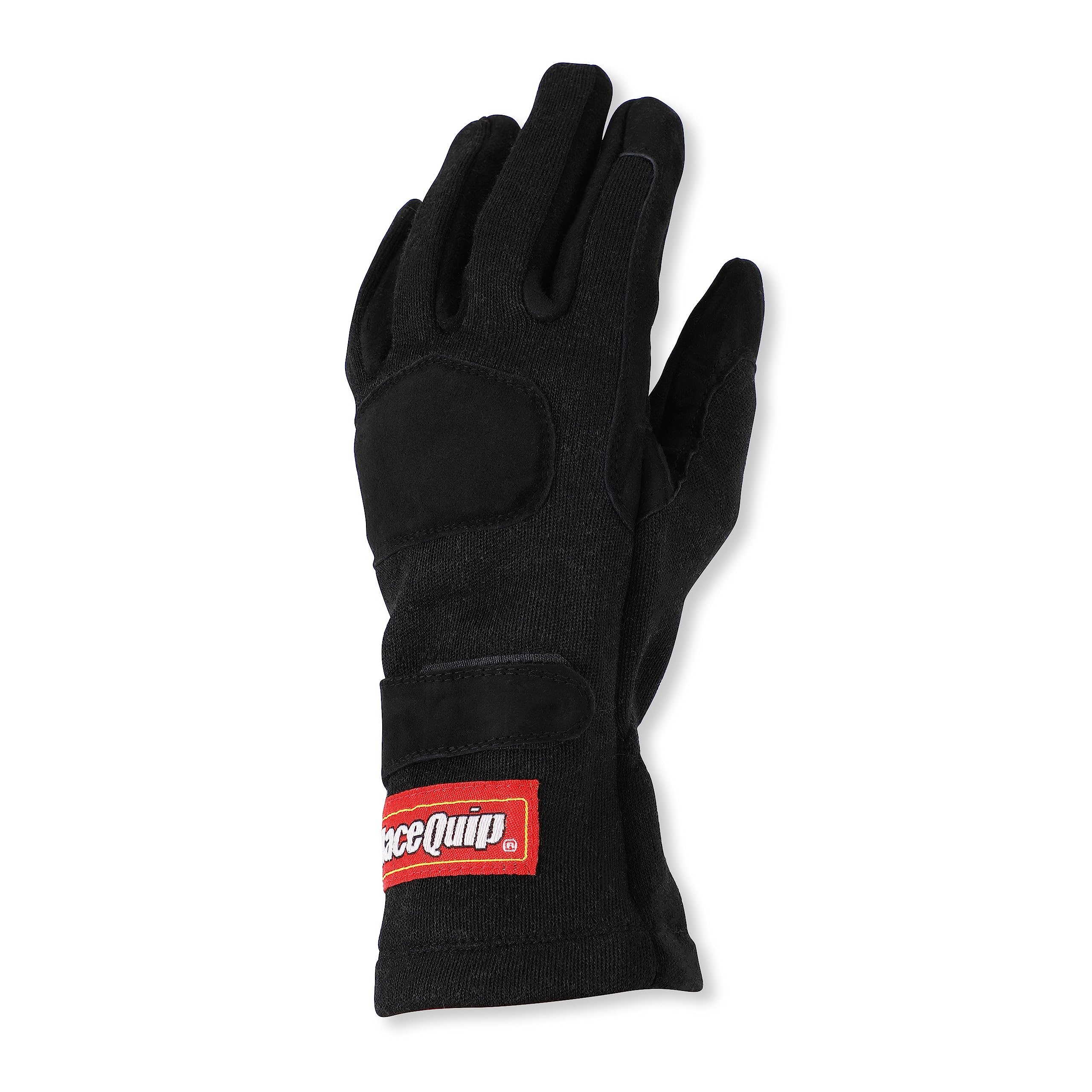 Racequip Race Gloves 355 Series 2 Layer Nomex Sfi 3.3/5 Certified Black Large 355005