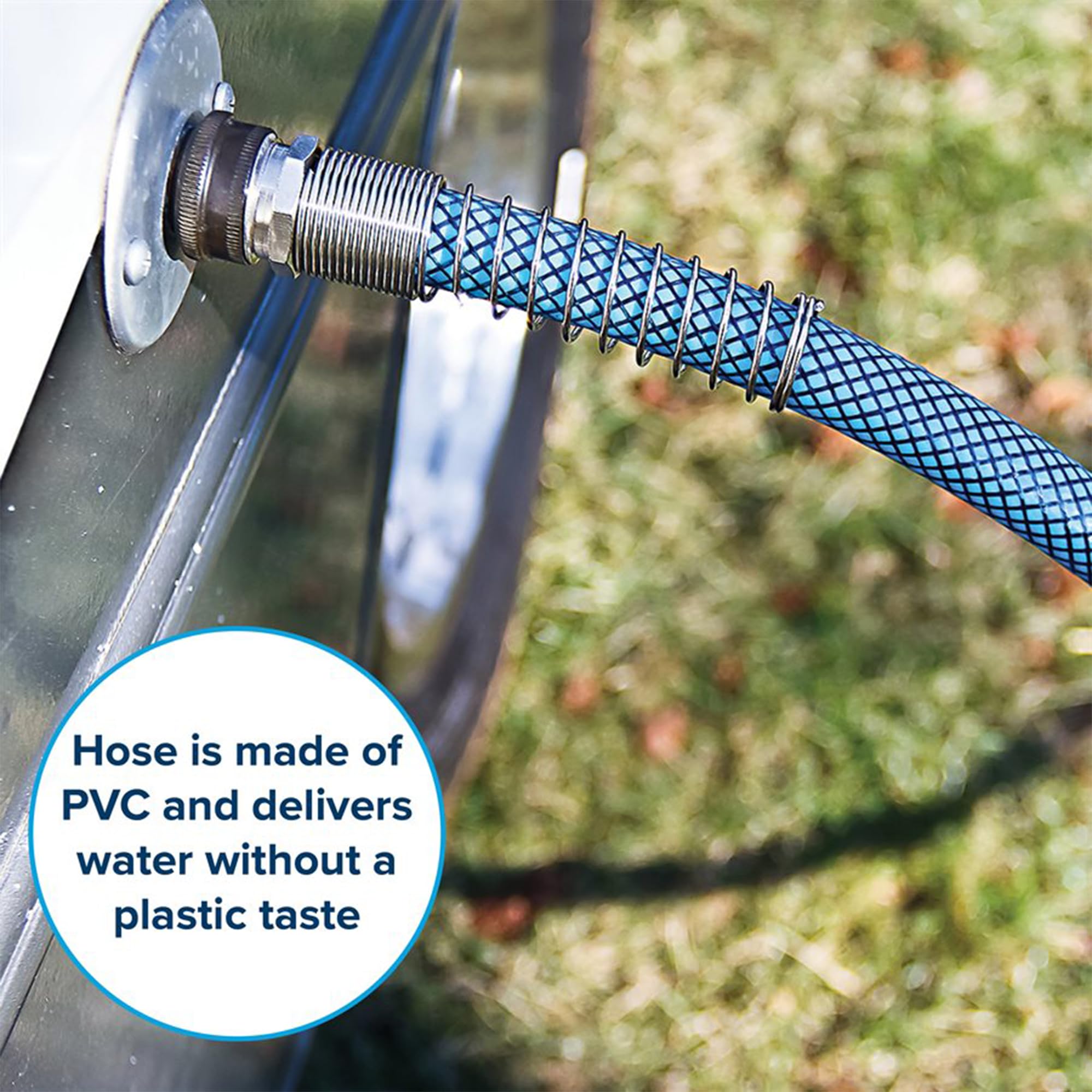 Camco TastePURE 25-Foot Premium Camper/RV Drinking Water Hose - Features a Heavy-Duty No-Kink Design with Strain Relief Ends & 5