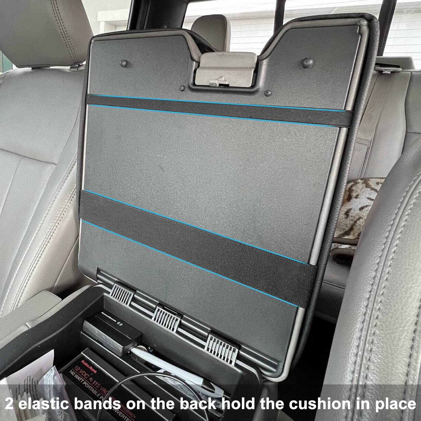 Jdmcar Thicker Center Console Cushion Compatible With 2015-2024 Ford F150 / 2017-2024 F250 F350 F450 With 40/20/40 Jump Seat, Cu