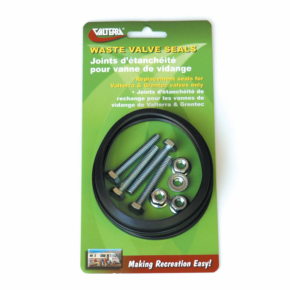 Valterra T1003-7VP 3' Replacement Seal with Hardware, (Set of 2) , Black