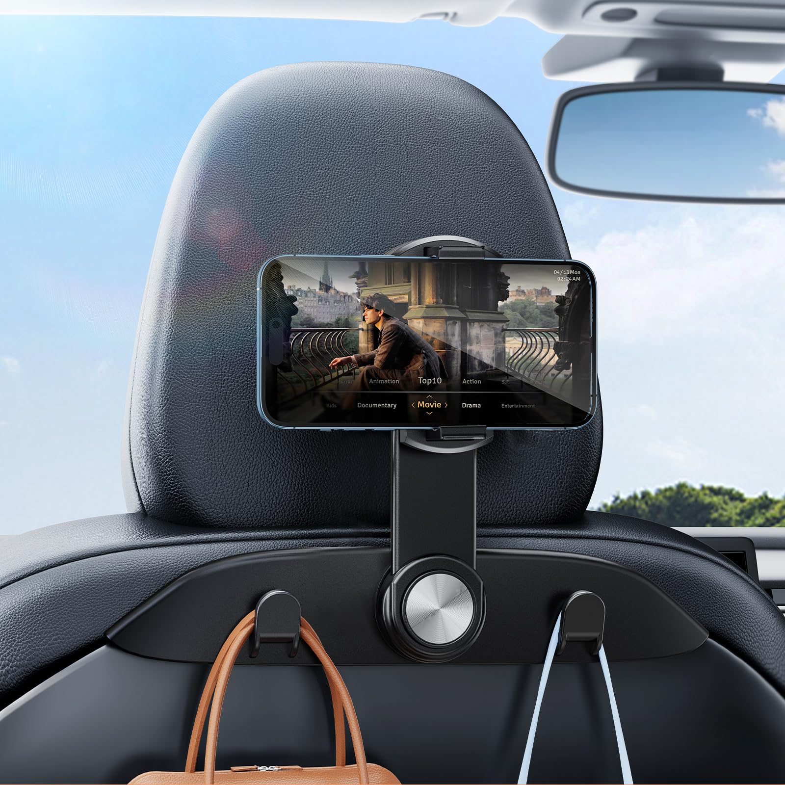 Dicmky 1 Pack Tesla Hooks & Phone Mount For Tesla Model Y(Juniper) Model 3(Highland) Accessories 2026 2025 2024 2023 2022 2021,