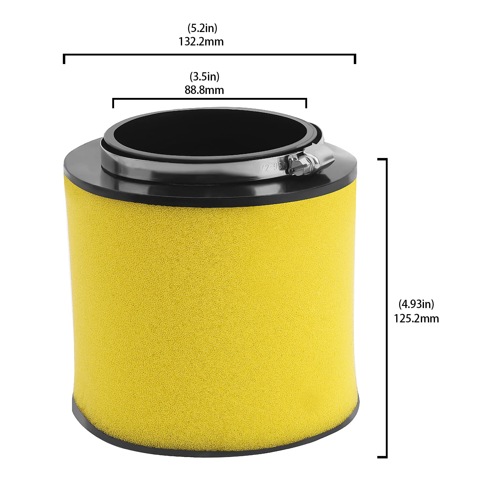 AHL Air Filter 17254-HN1-000 for Honda TRX420TE1 Rancher 420 ES 2014-2016,TRX420TM1 Rancher 420 2014-2017,TRX420FA5 Rancher 420