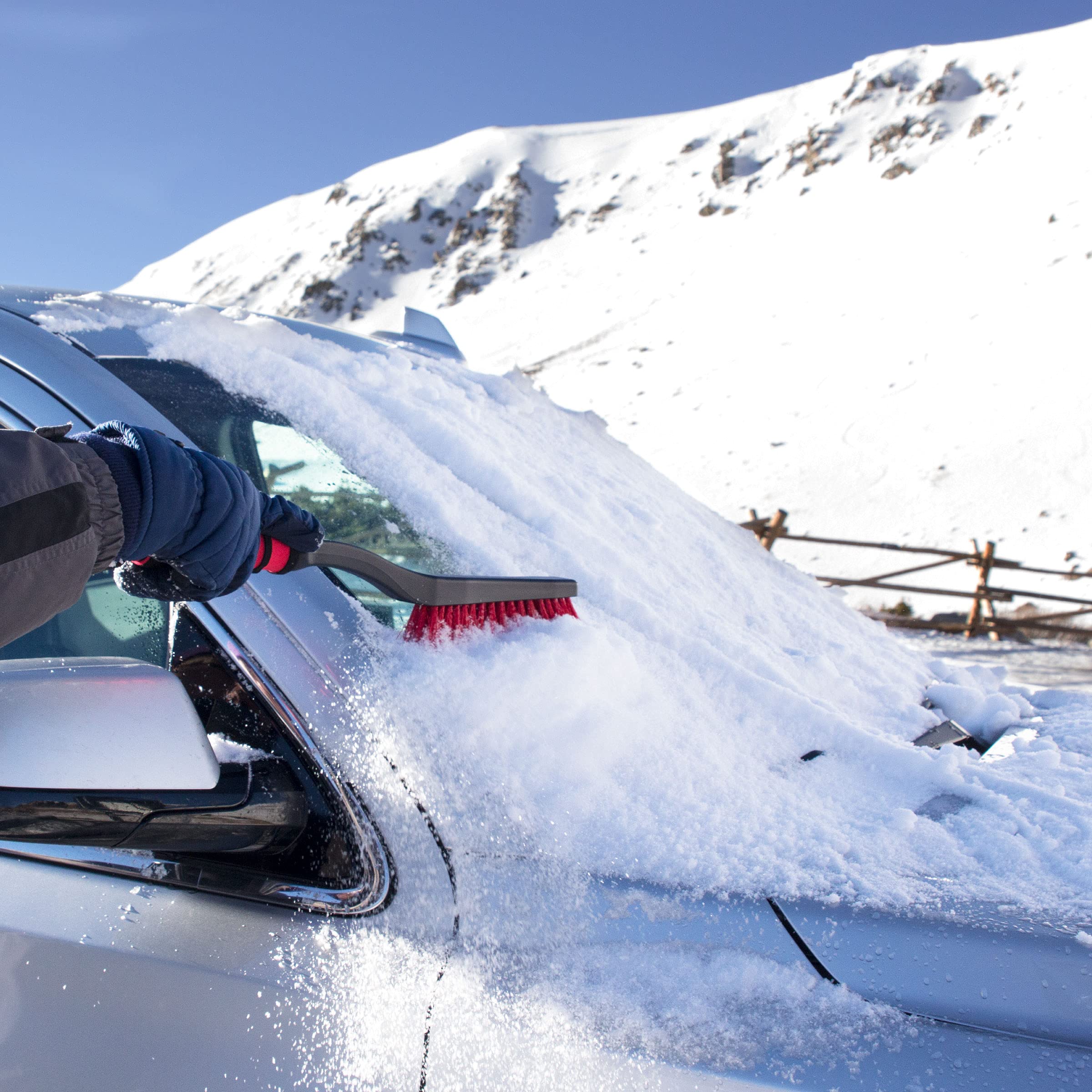 Mallory 532 Cool-Force 26    Snowbrush With Ice Scraper For Cars, 2 Pack