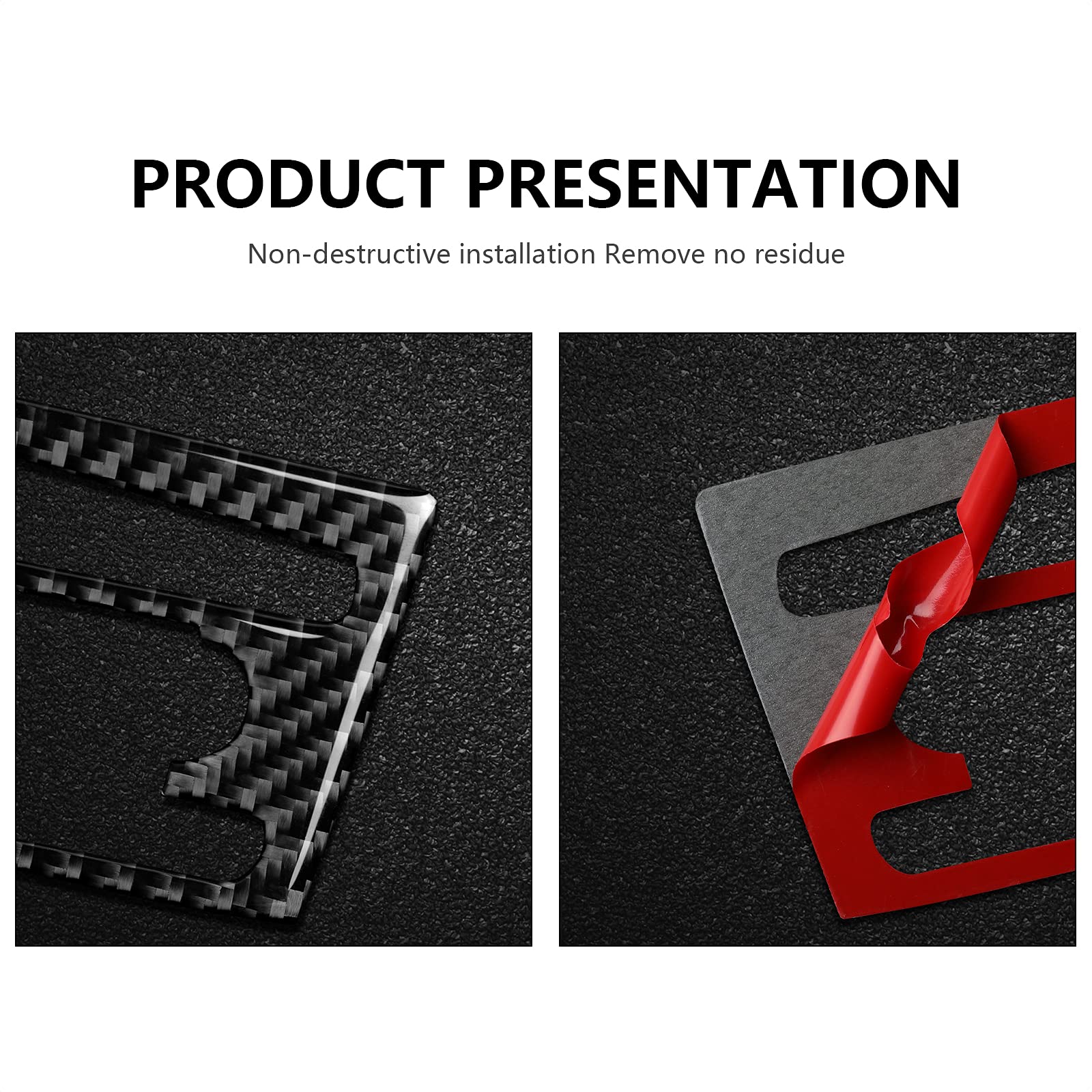 Car Cd Panel Sticker Carbon Fiber Decal Trim Cover Fits For Bmw E90 E92 E93 2006 2007 2008 2009 2010 2011 Interior Accessories (Style D)