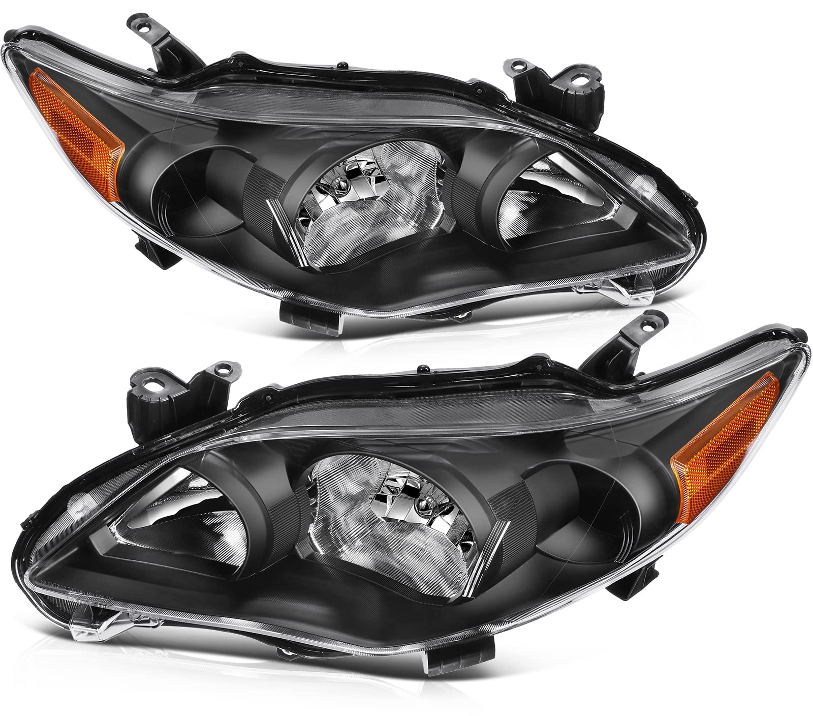 OCPTY Headlight Assembly Pair Replacement for Toyota Corolla 2011-2013 Bulbs Not Included