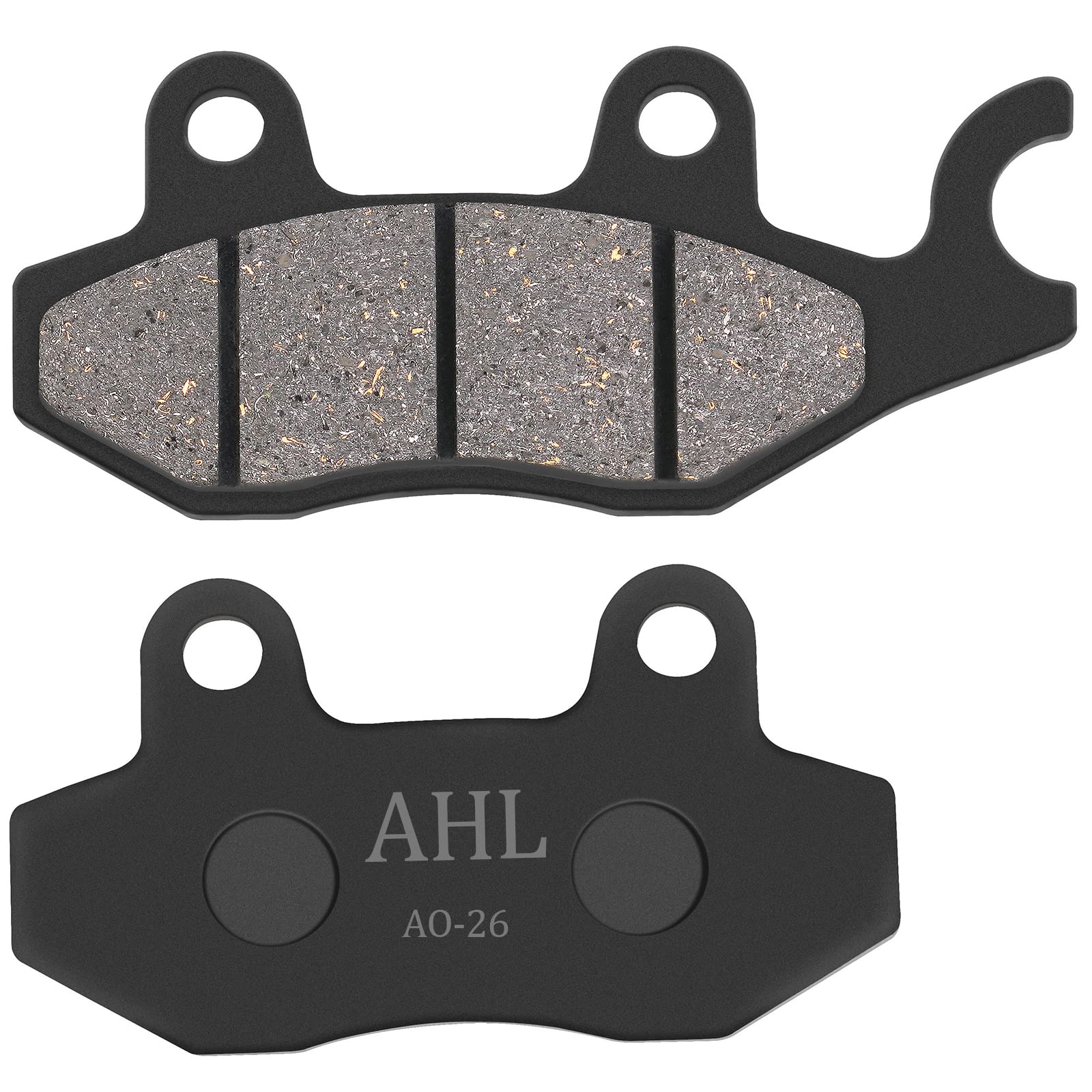 AHL Front and Rear Brake Pads Compatible with YAMAHA RHINO YXR 450 All models 2004-2009/Rhino 660, Rhino 450 & 2006-2012 Raptor