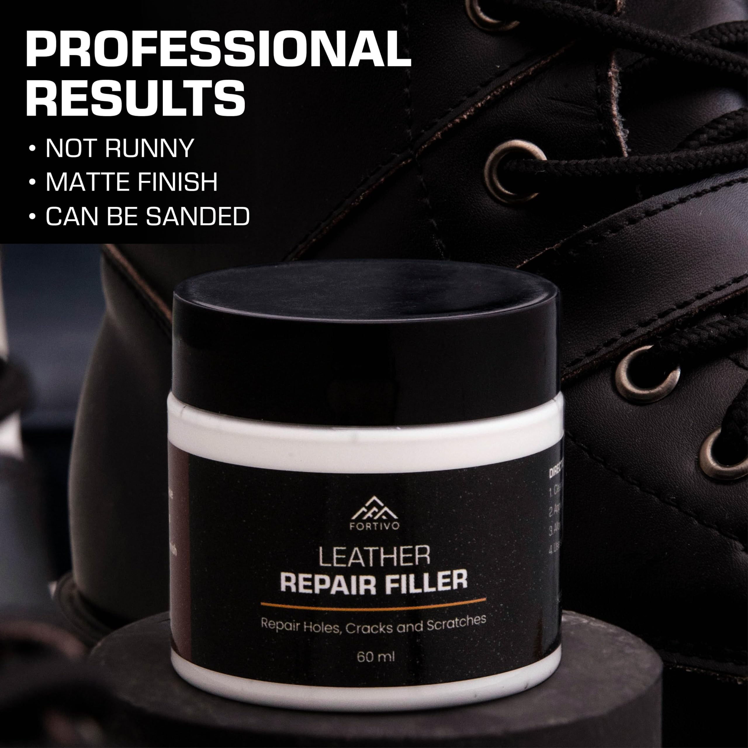 Paintable Leather Filler - Leather Repair For Tears And Holes - Leather Scratch Repair - Easy Step-By-Step Guide- Leather Repair