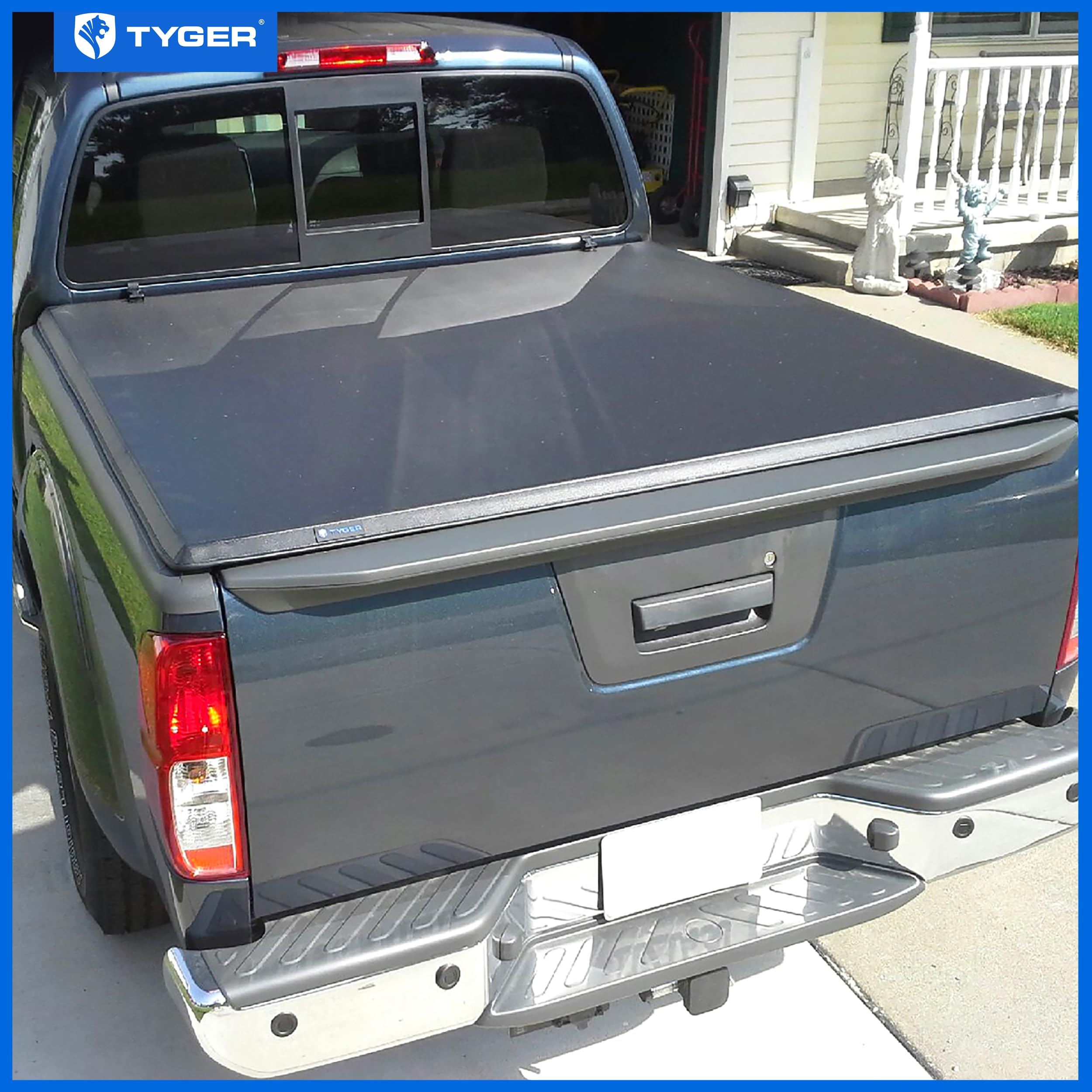 Tyger Auto T3 Soft Tri-Fold Truck Bed Tonneau Cover Compatible With 2005-2021 Nissan Frontier; 2009-2012 Suzuki Equator | 5' (59') Bed | Tg-Bc3N1028