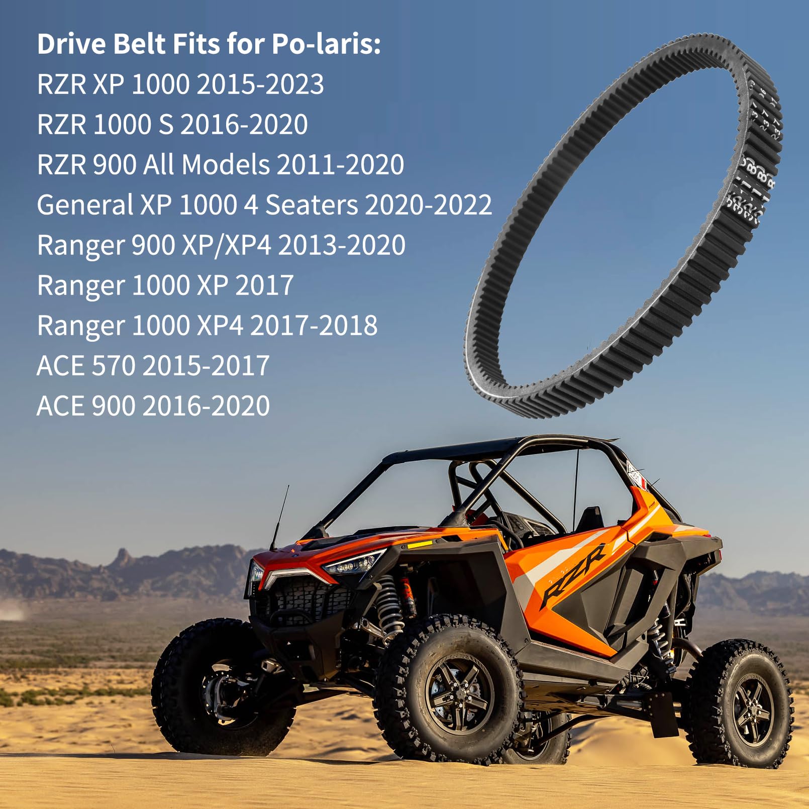 Tektall 3211180 Drive Belt Replace 27C4159 Compatible With Polaris Rzr 1000 900 Xp Xp4 2014-2021/ Rzr S 900 1000 Xp Xp4 Ace 570 9002015-2020/ Ranger 900 1000 Xp Xp4 2013-2020 3211149 3211196 3211172