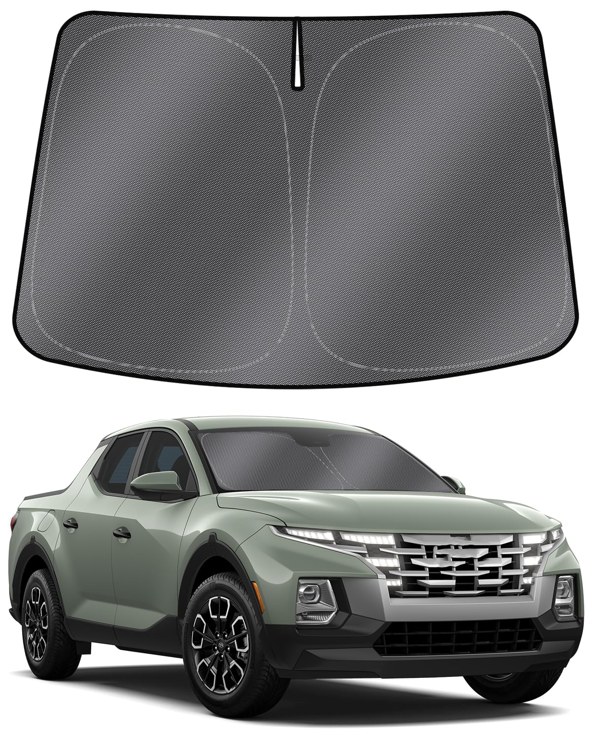 Mixsuper Liner Windshield Sun Shade For Hyundai Santa Cruz 2022-2024 2025 Windshield Sunshades Front Window Sun Shades Cover For