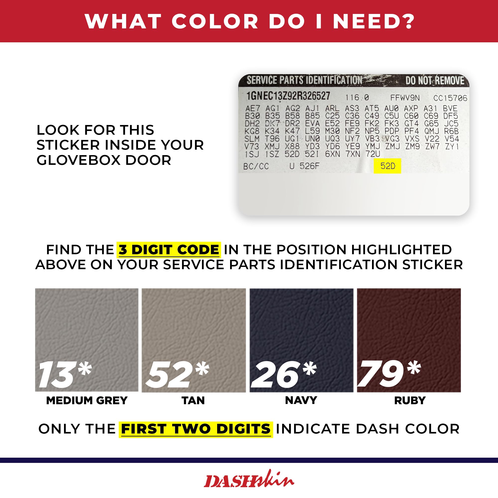 Dashskin Molded Plastic Dash Cover Compatible With 1997-2000 C1500 K1500 Tahoe Suburban Yukon & 1997-2000 Escalade In Tan - Made