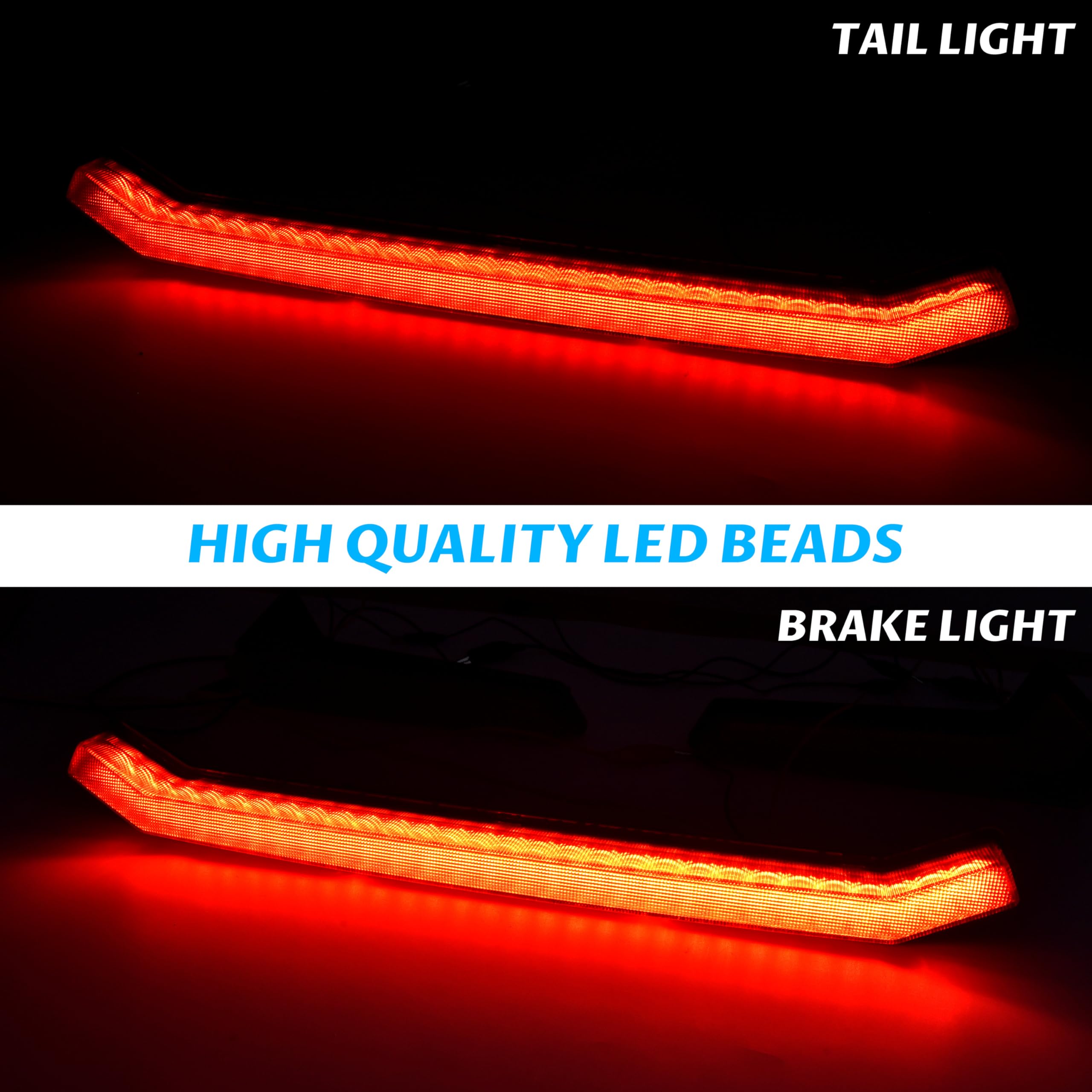 Sautvs Utv Center Tail Light, Rear Center Accent Lamp Taillight Oem Replacement For Polaris Rzr Xp 1000 Turbo Sportsman 1000 Xp 2019 2020 2021 2022 2023 Accessories (Red, Replace #2413431)