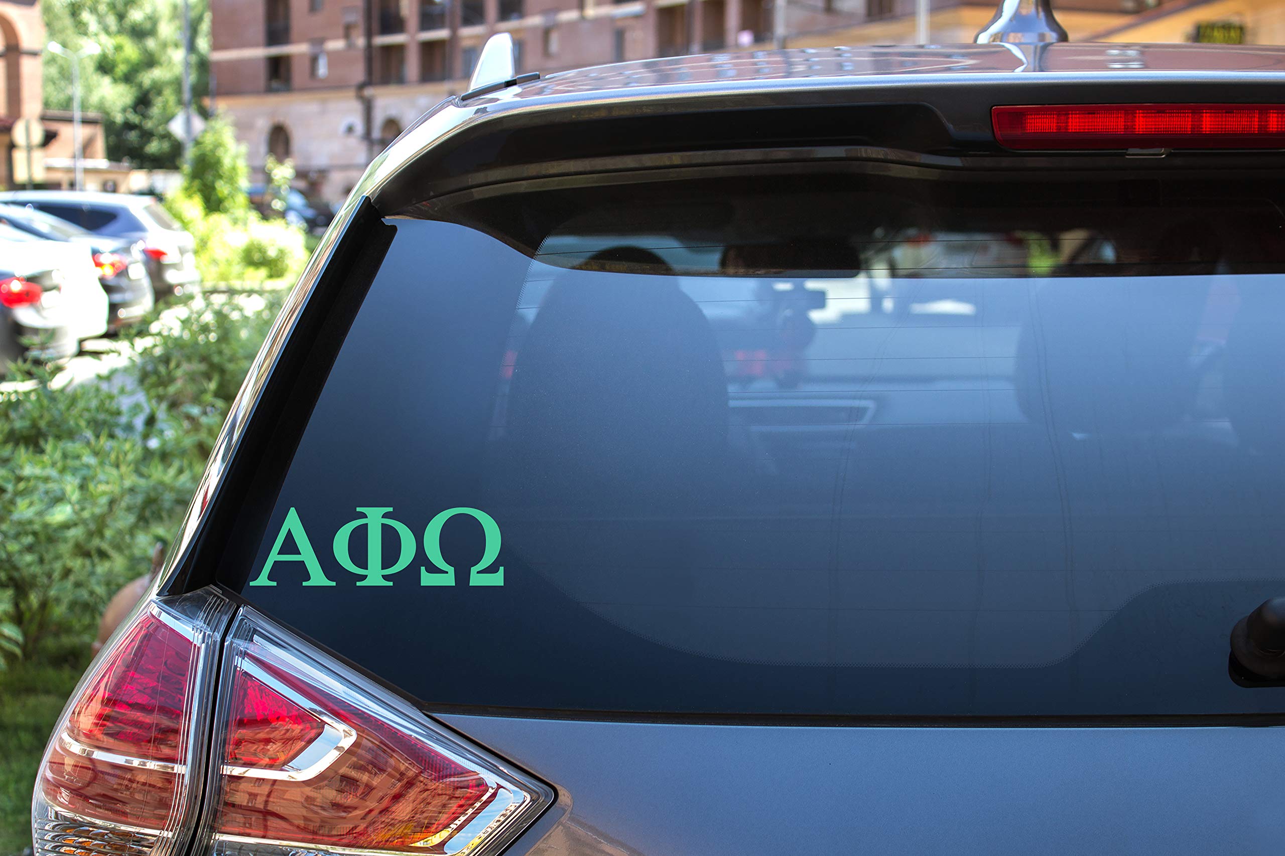Pro-Graphx Alpha Phi Omega Greek Sorority Sticker Decal, 2.5 Inches Tall, Mint