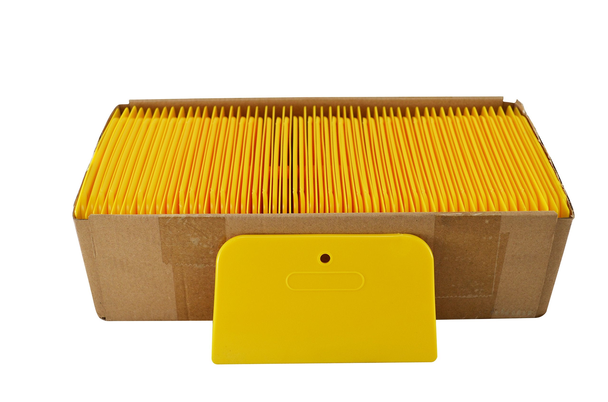 Astro 4528 Yellow 6'' Plastic Spreader, Box Of 100
