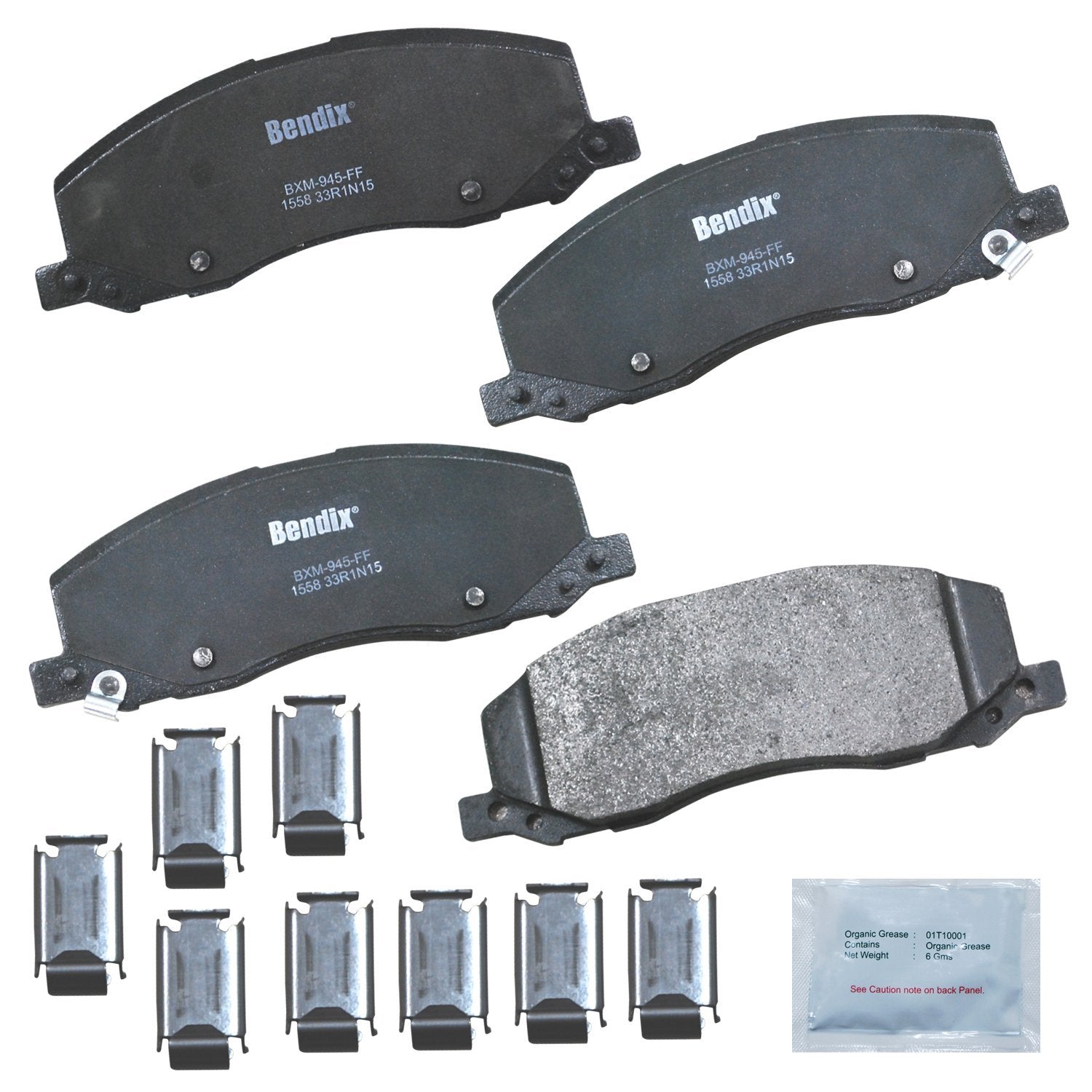 Bendix Priority1 Cfm1558 Semi-Metallic Front Brake Pads For Saab 9-5 2011-2010