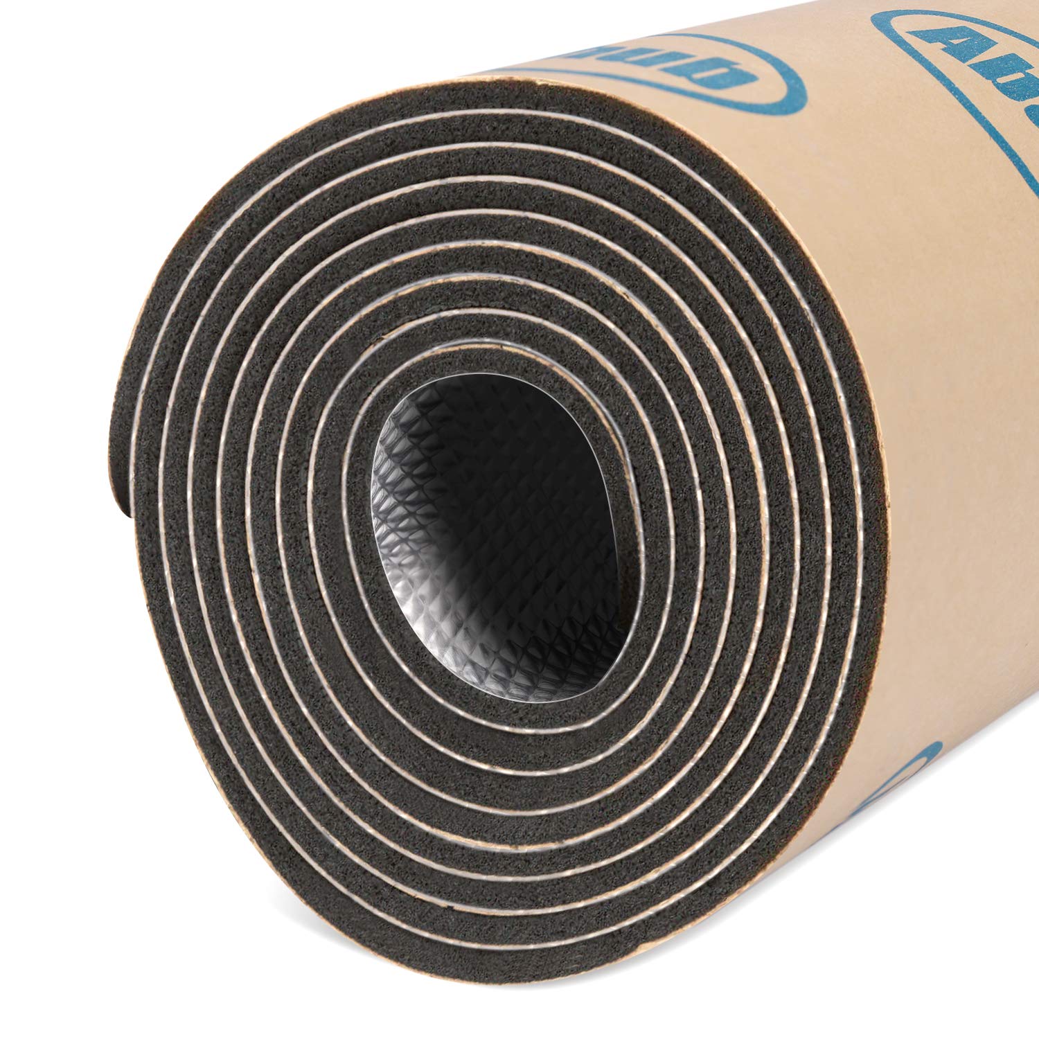 Abahub 236 Mil 16 Sqft Car Sound Deadener Hood Firewall Heat Shield Insulation Pad Automotive Sound Deadening Mat Aluminum Roll