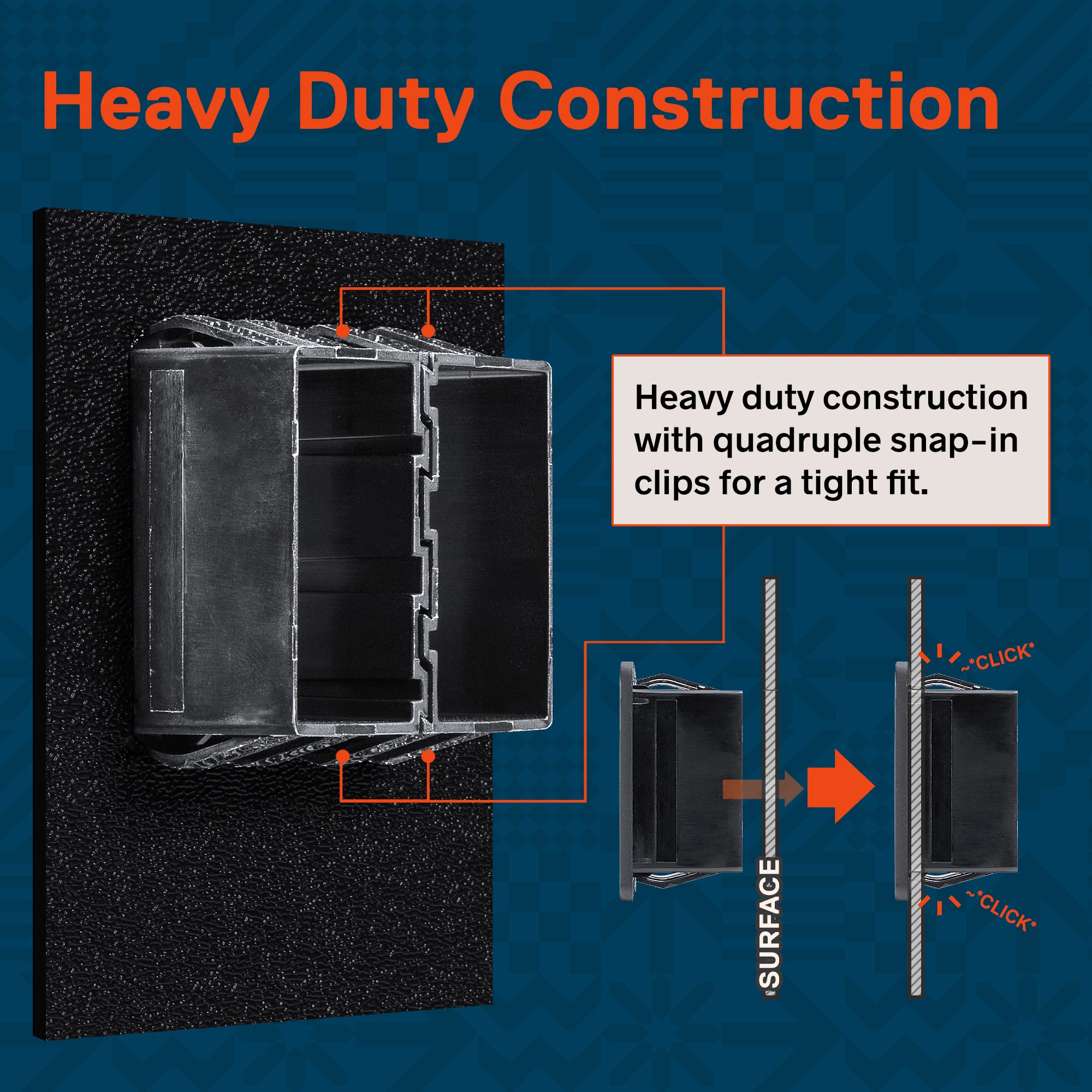 True Mods 3-Slot Rocker Switch Panel Housing Kit [Industry Standard Fit] [Heavy Duty] [Expandable Design] [Professional Look] Au