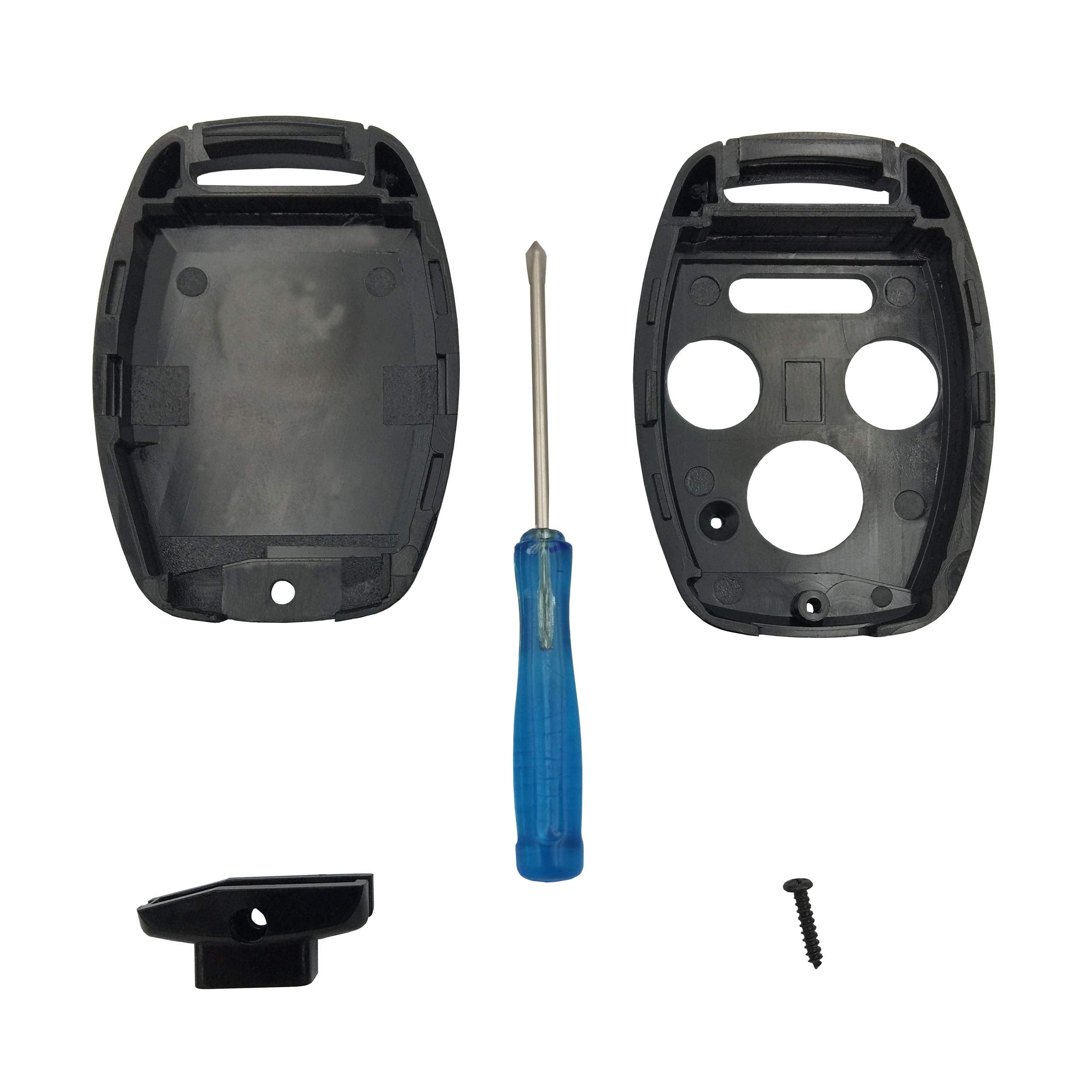 Replacement For 3+1 Buttons Keyless Entry Remote Honda Key Fob Case Fit For Honda 2008-2012 Accord 2006-2013 Civic Ex 2009-2015